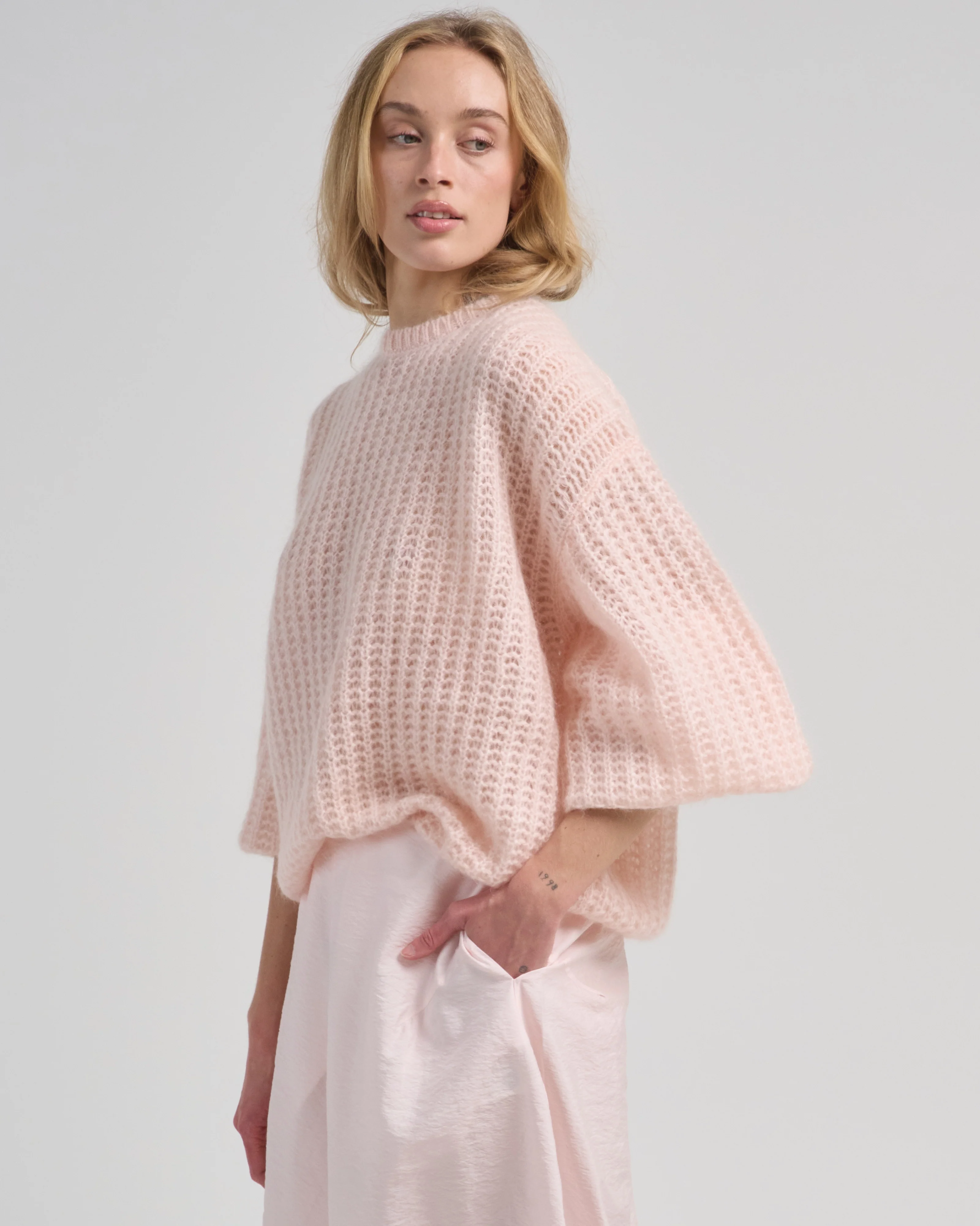 puffed knit sweater - Image 2