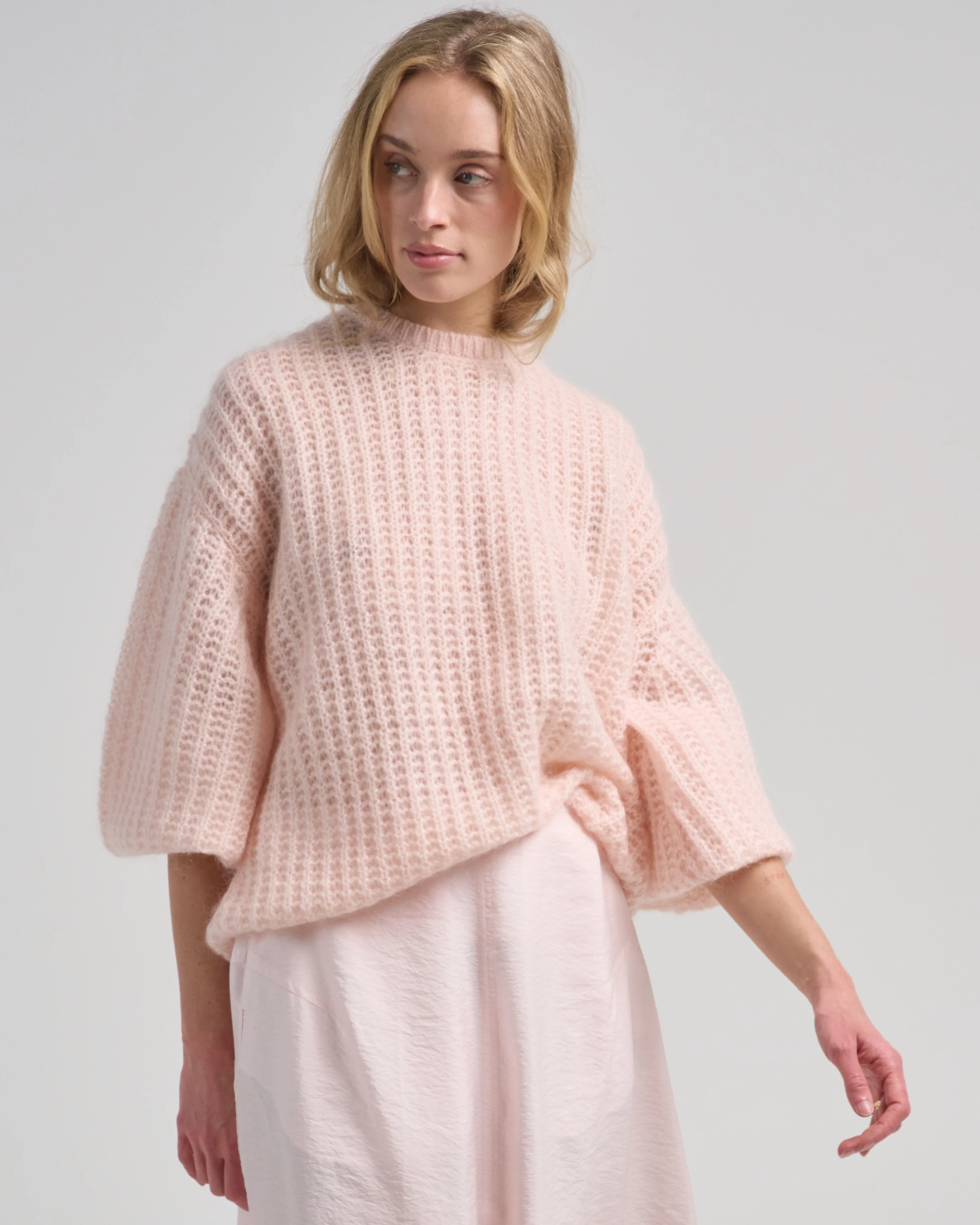 puffed knit sweater - Image 3