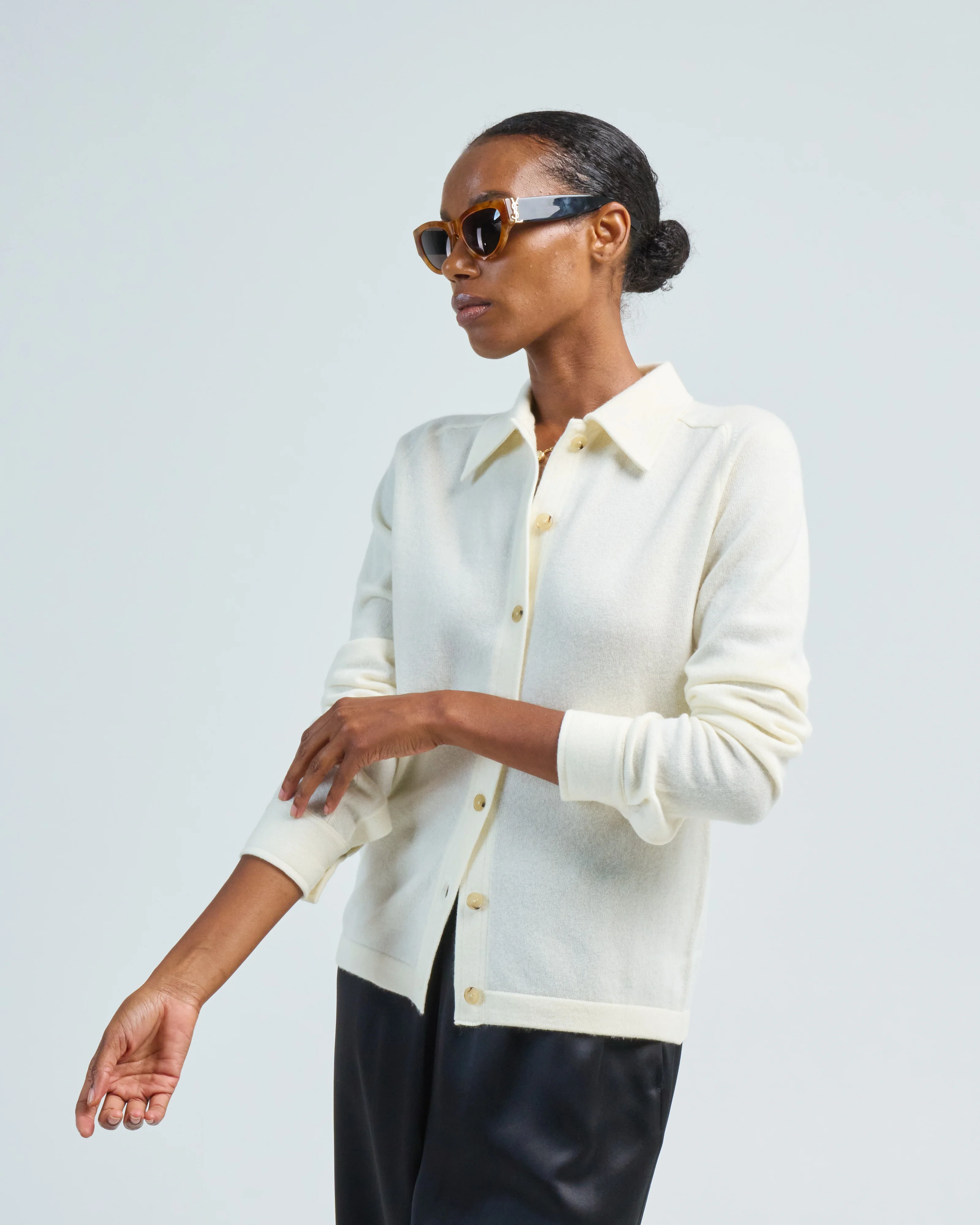 raglan sleeve cashmere shirt - Image 3