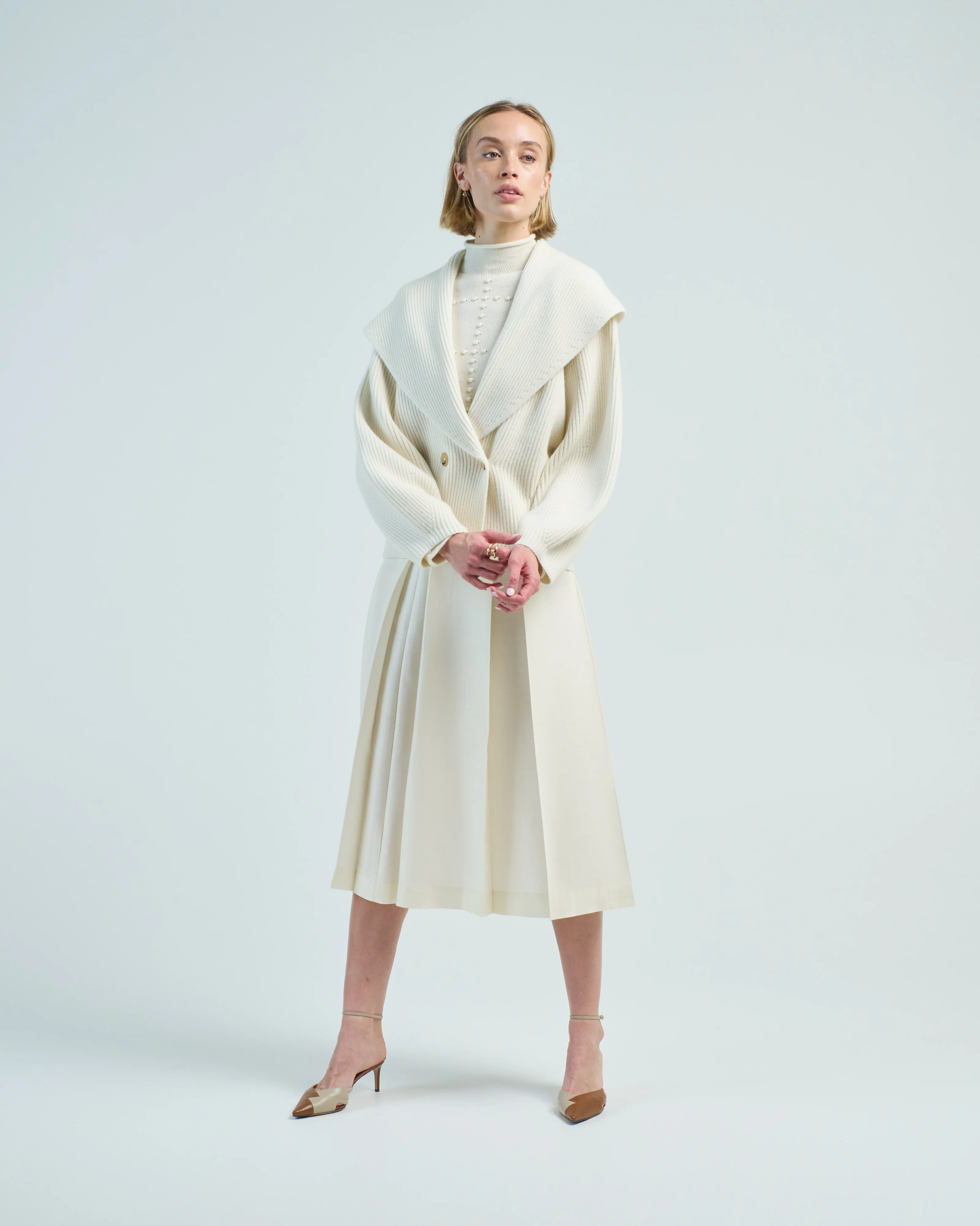 shawl lapel cardigan - Image 4