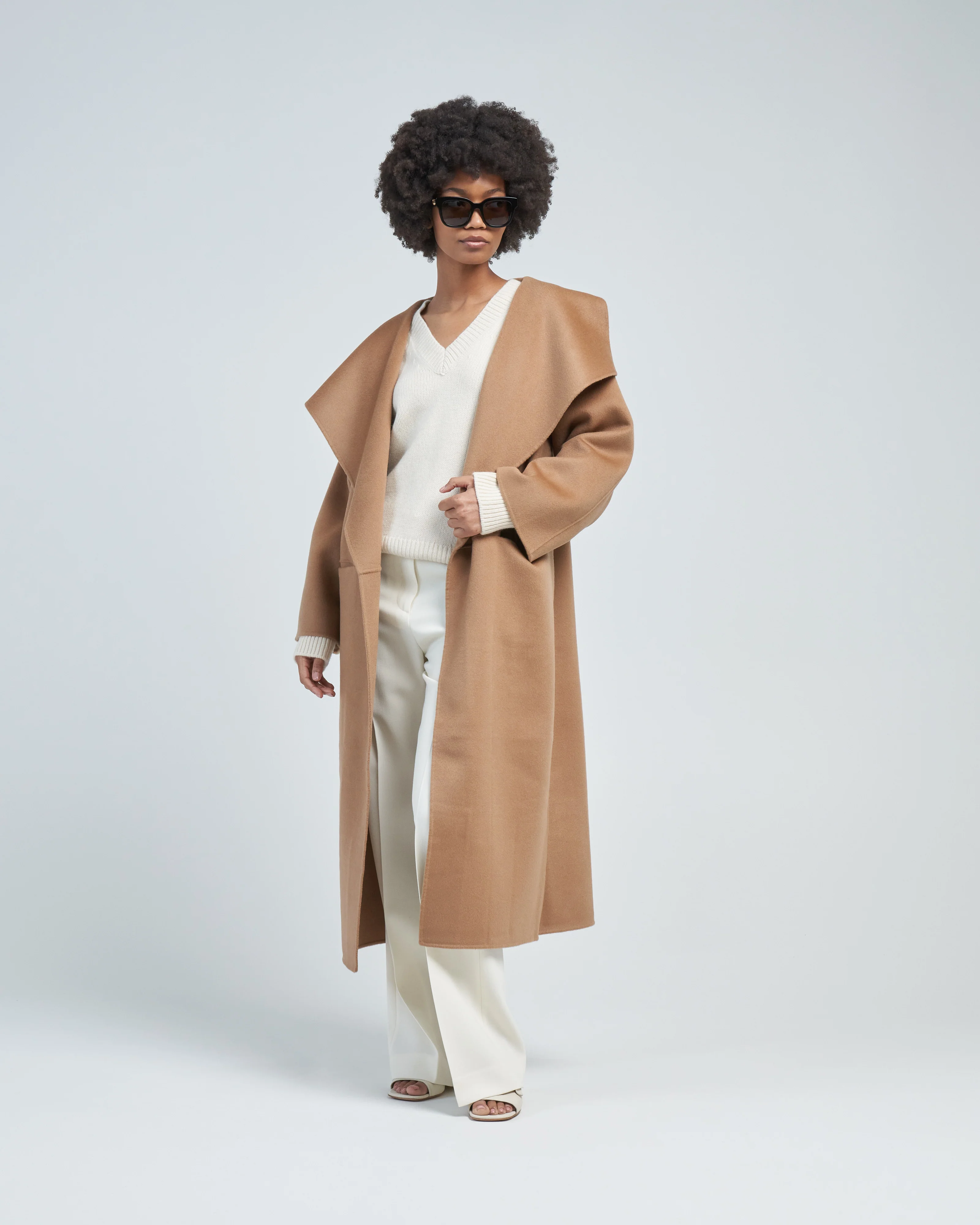 signature wool cashmere coat - Image 3