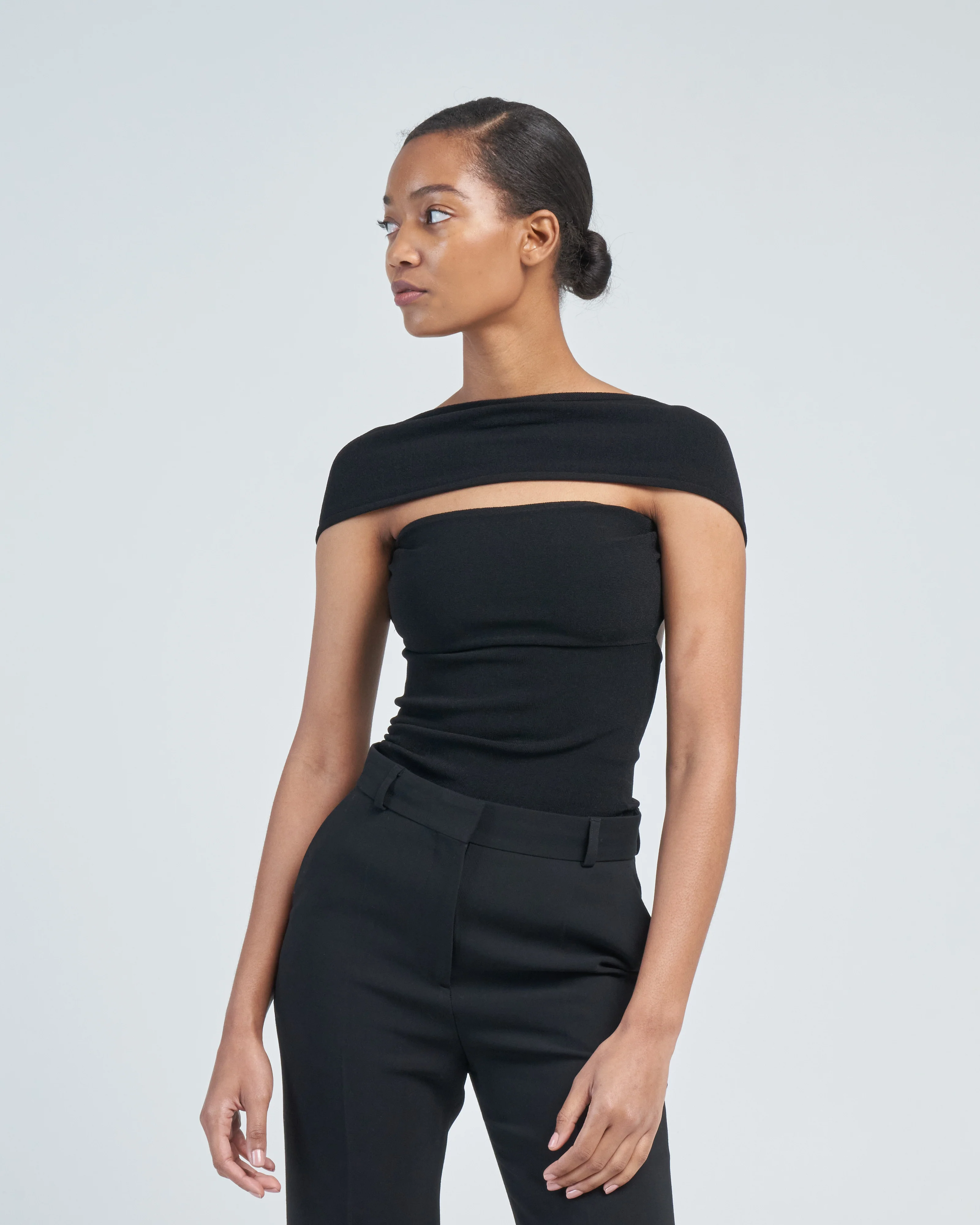 slip-through knit top