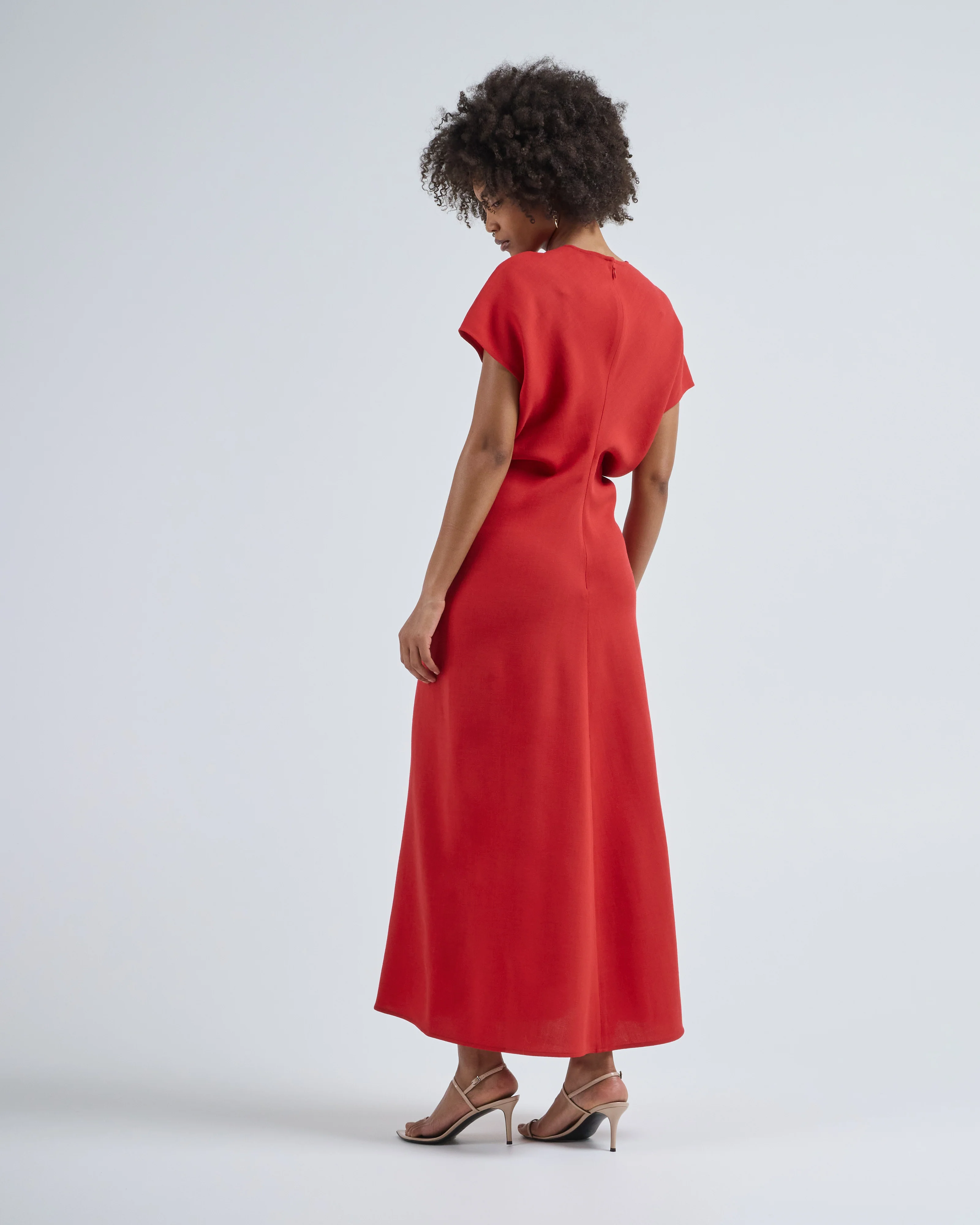 slouch waist wool dress - Image 4