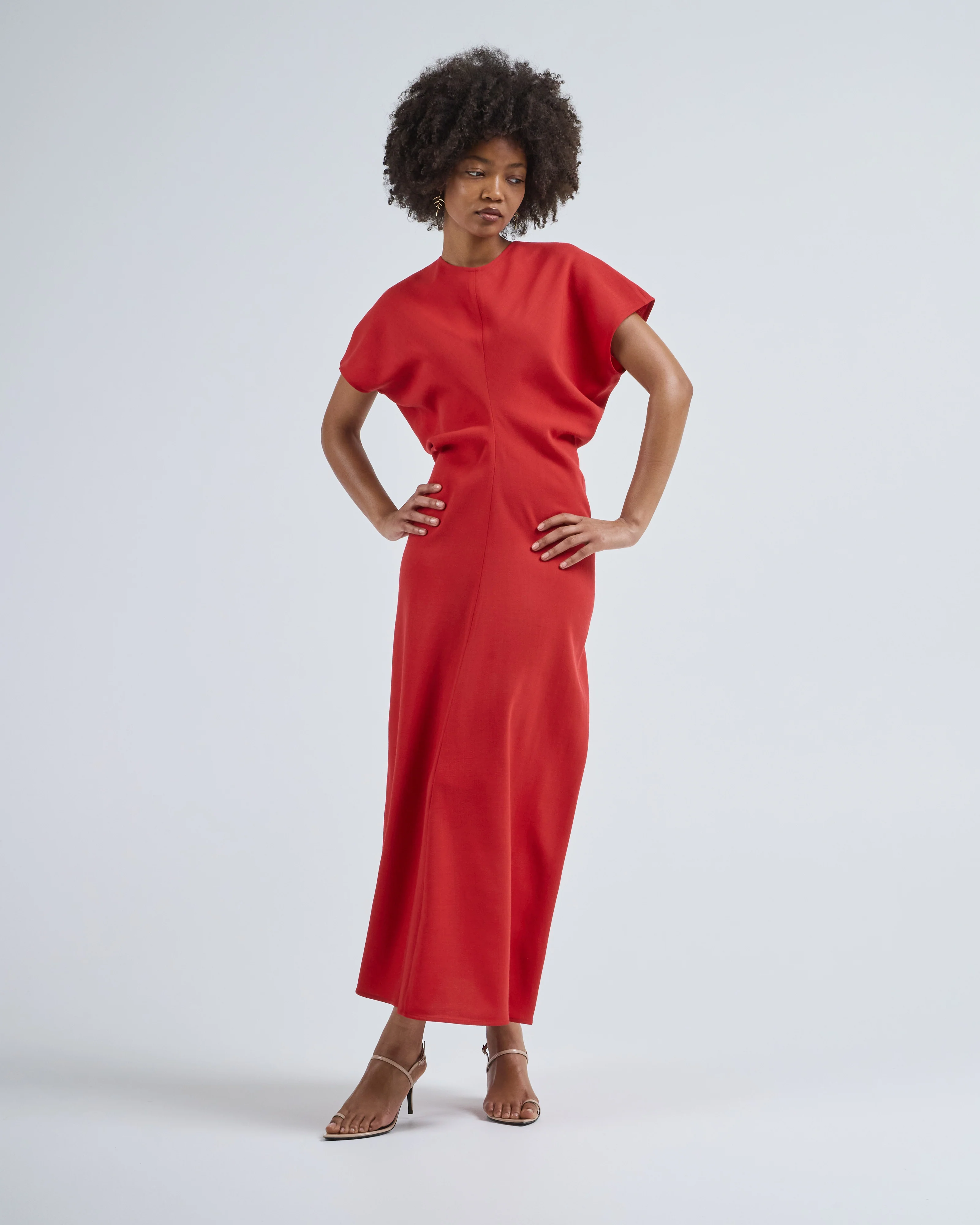slouch waist wool dress - Image 5