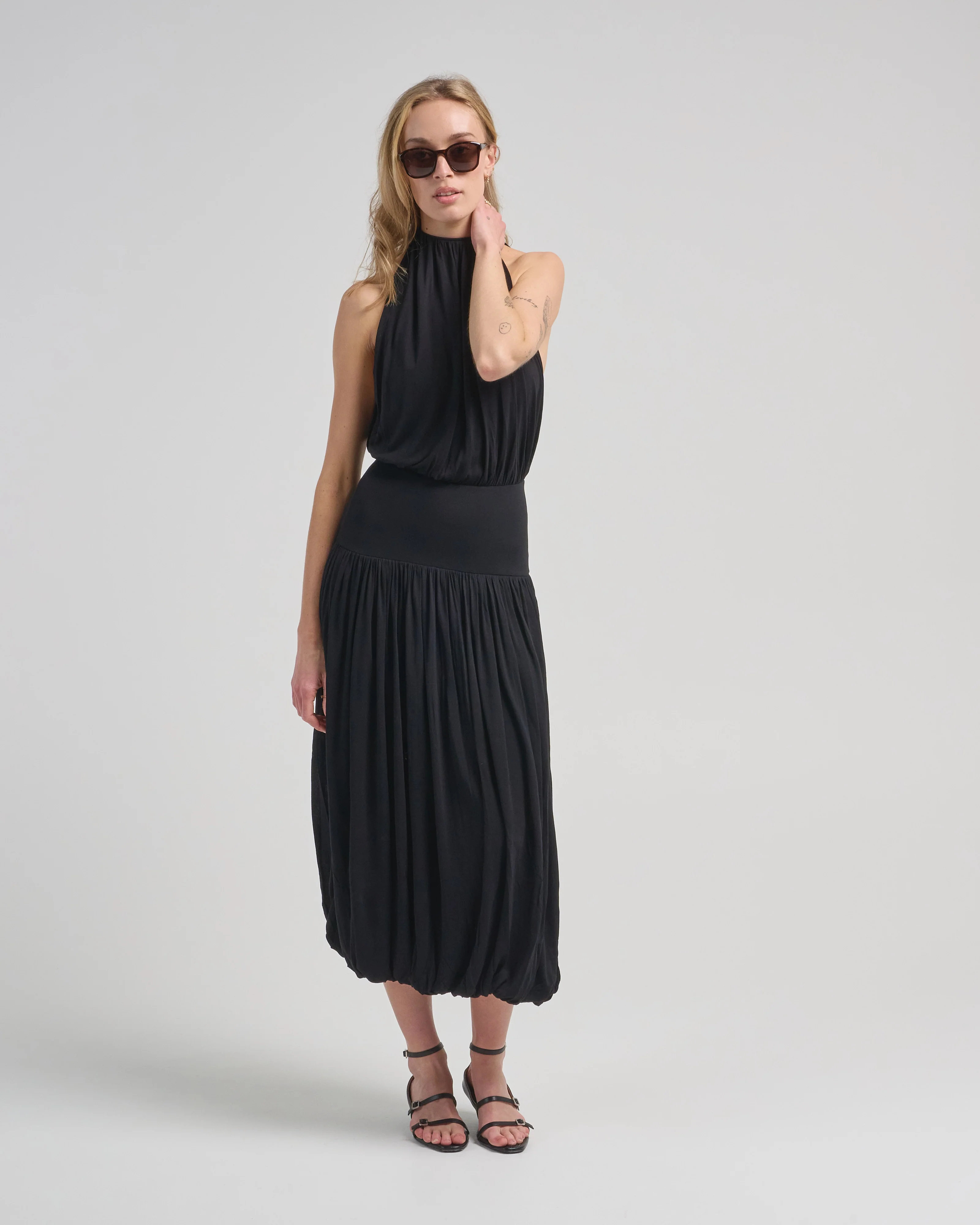 soft gathered dress - Image 3