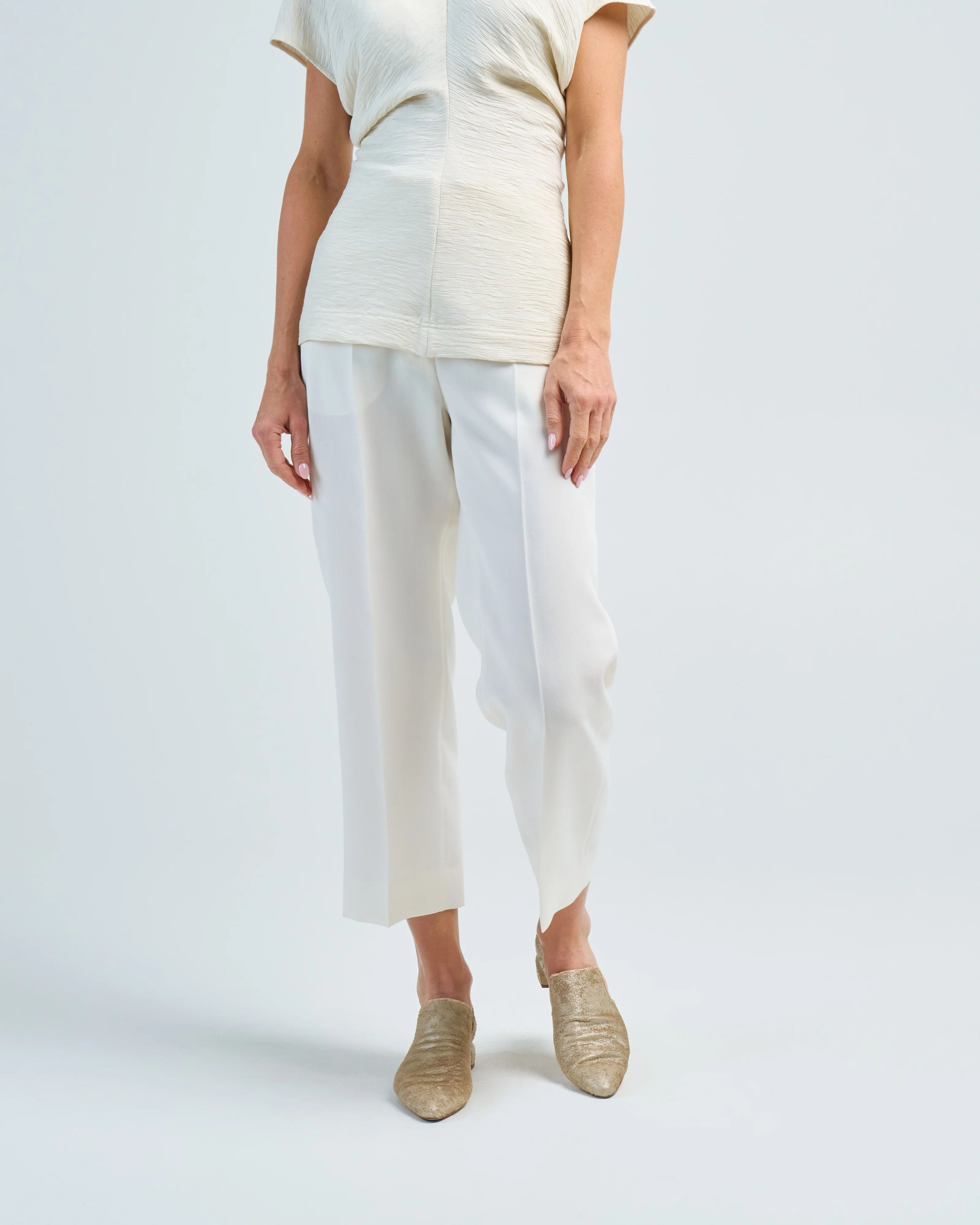 straight cropped trousers - Image 2