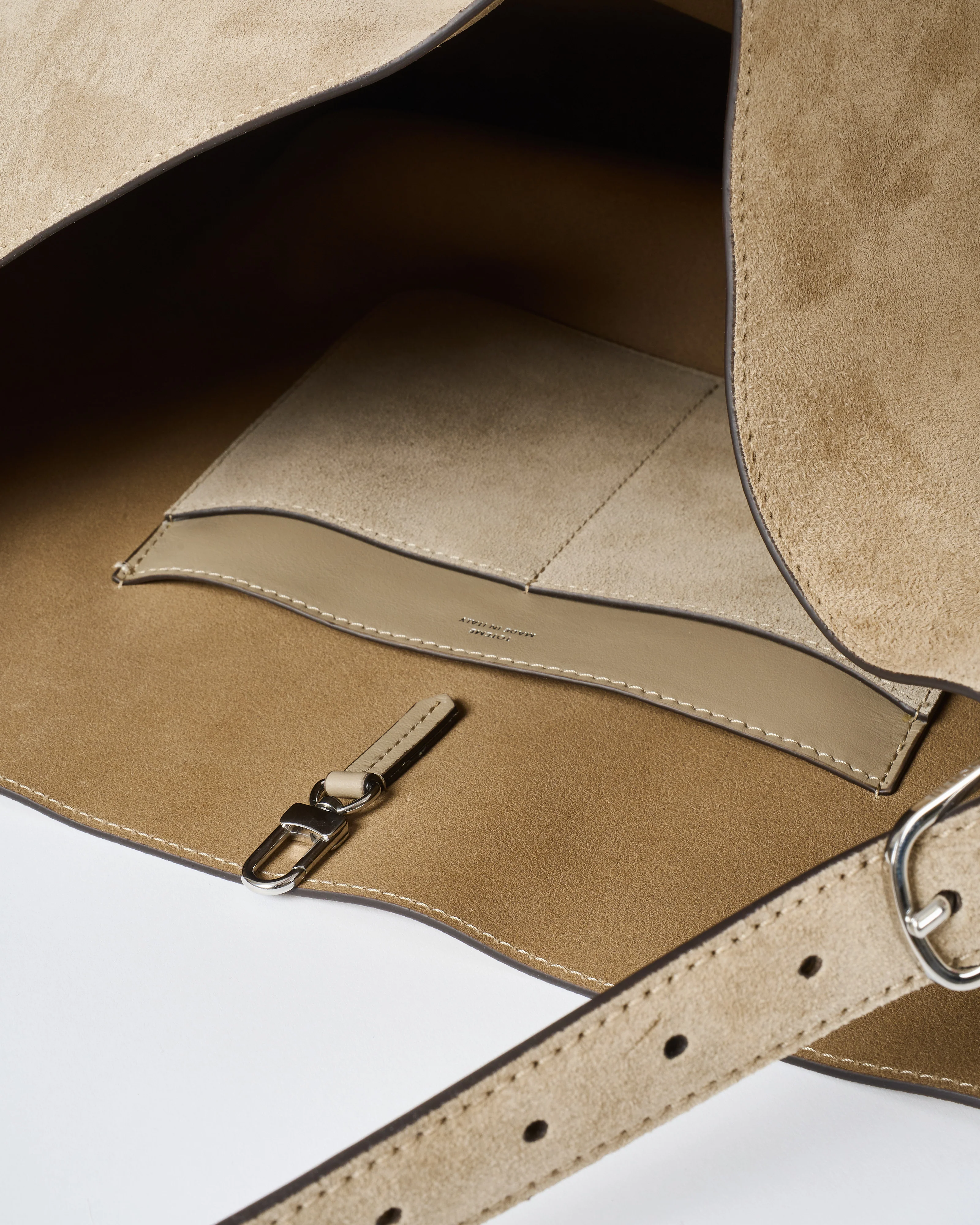 suede belted tote - Image 4