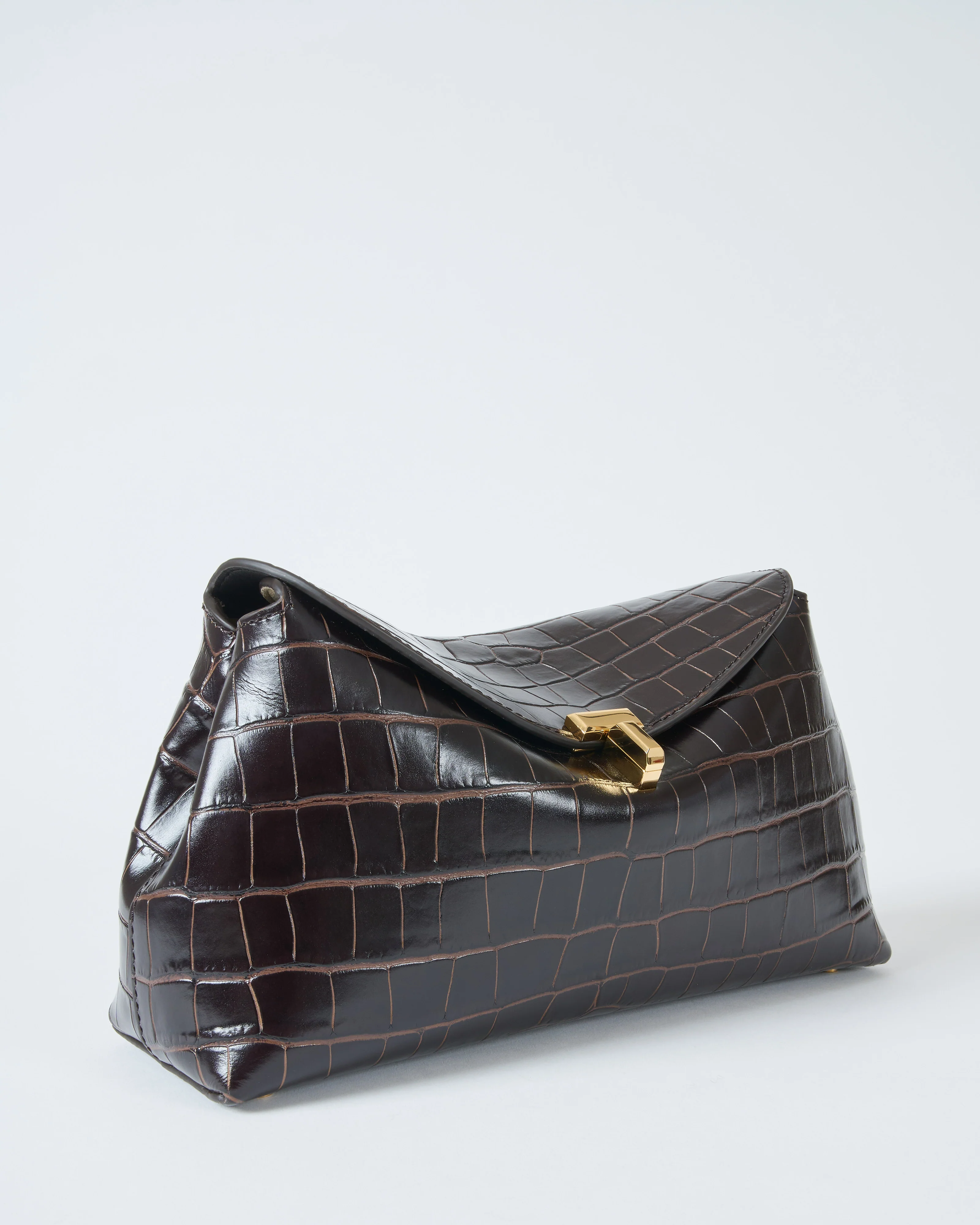 t-lock croco-embossed clutch - Image 5