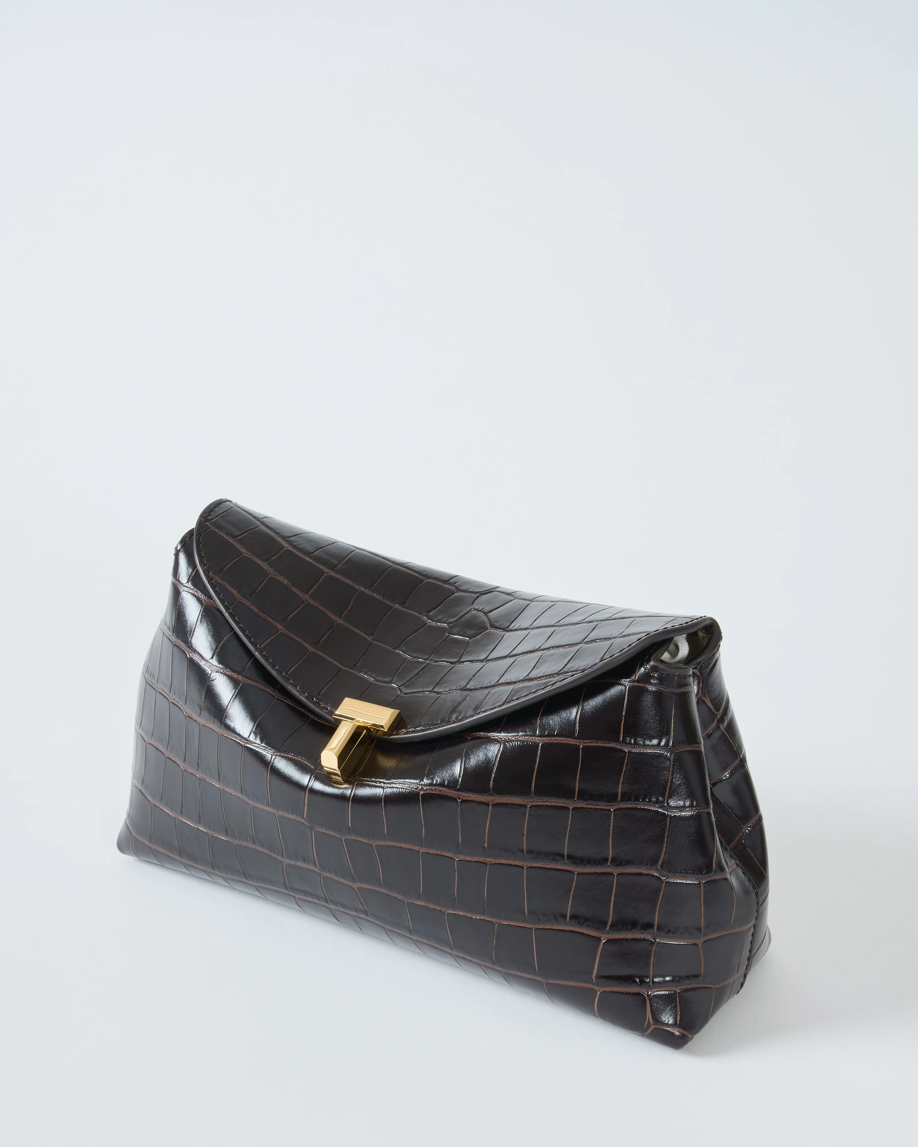 t-lock croco-embossed clutch - Image 6