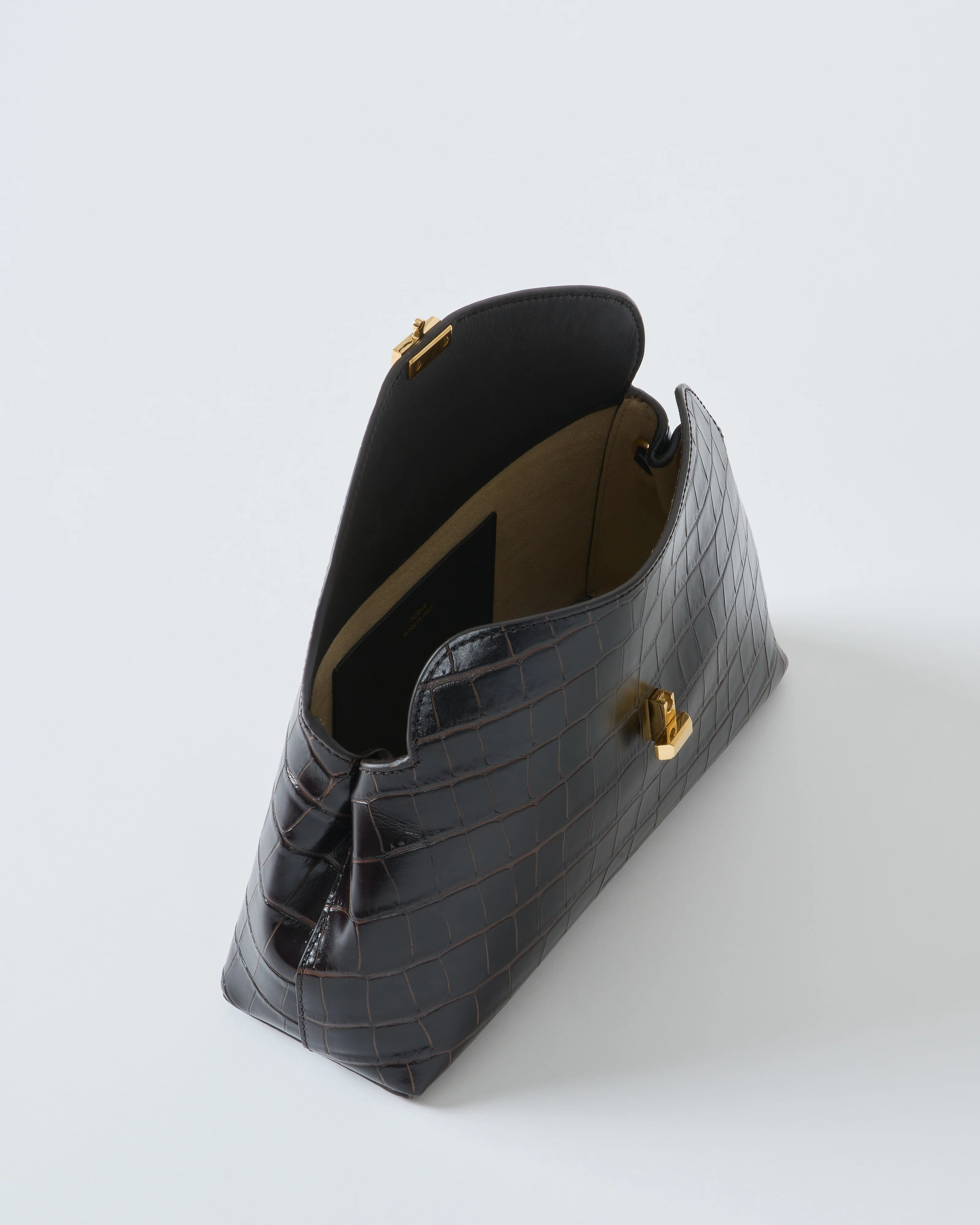t-lock croco-embossed clutch - Image 7