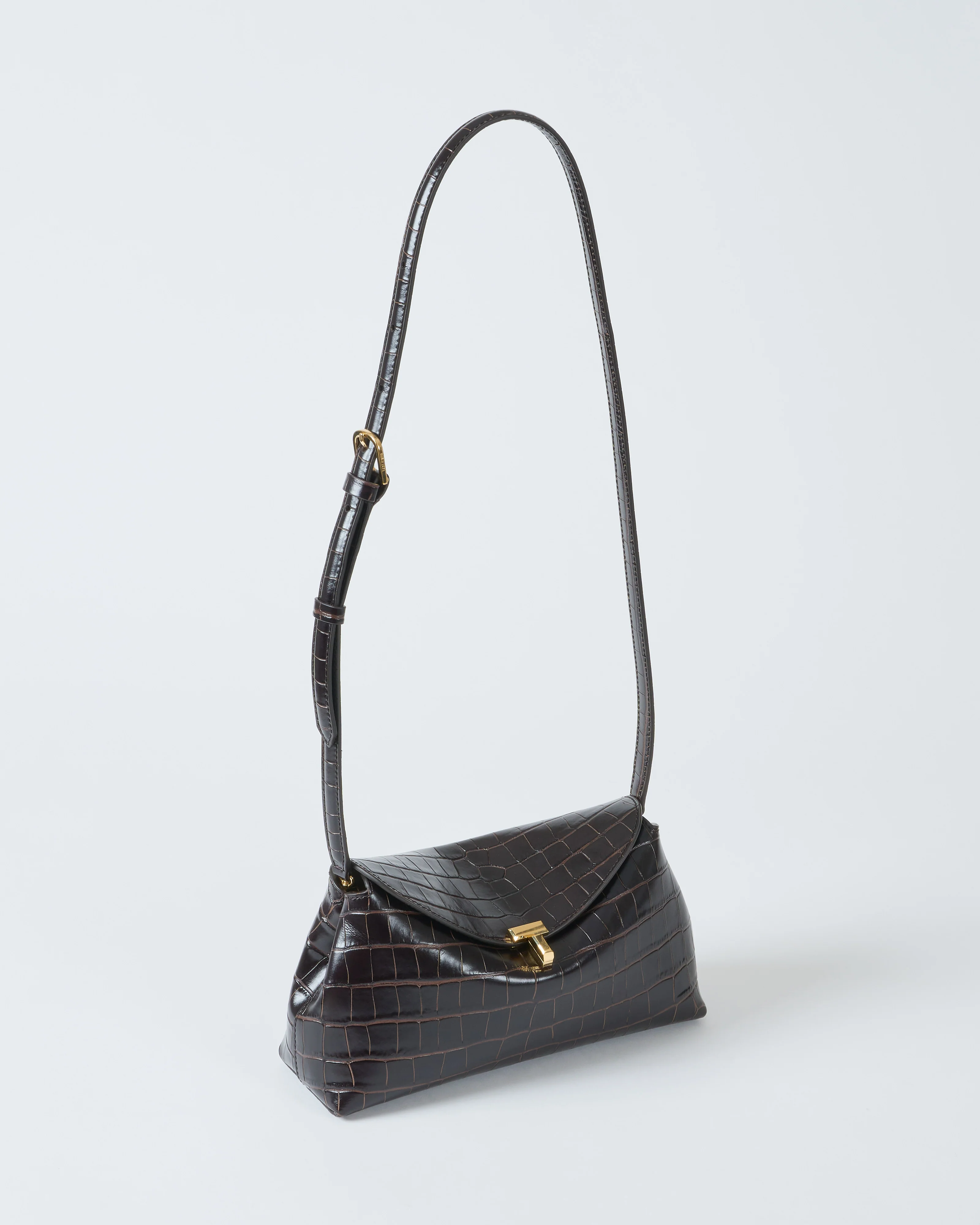 t-lock croco-embossed clutch - Image 9