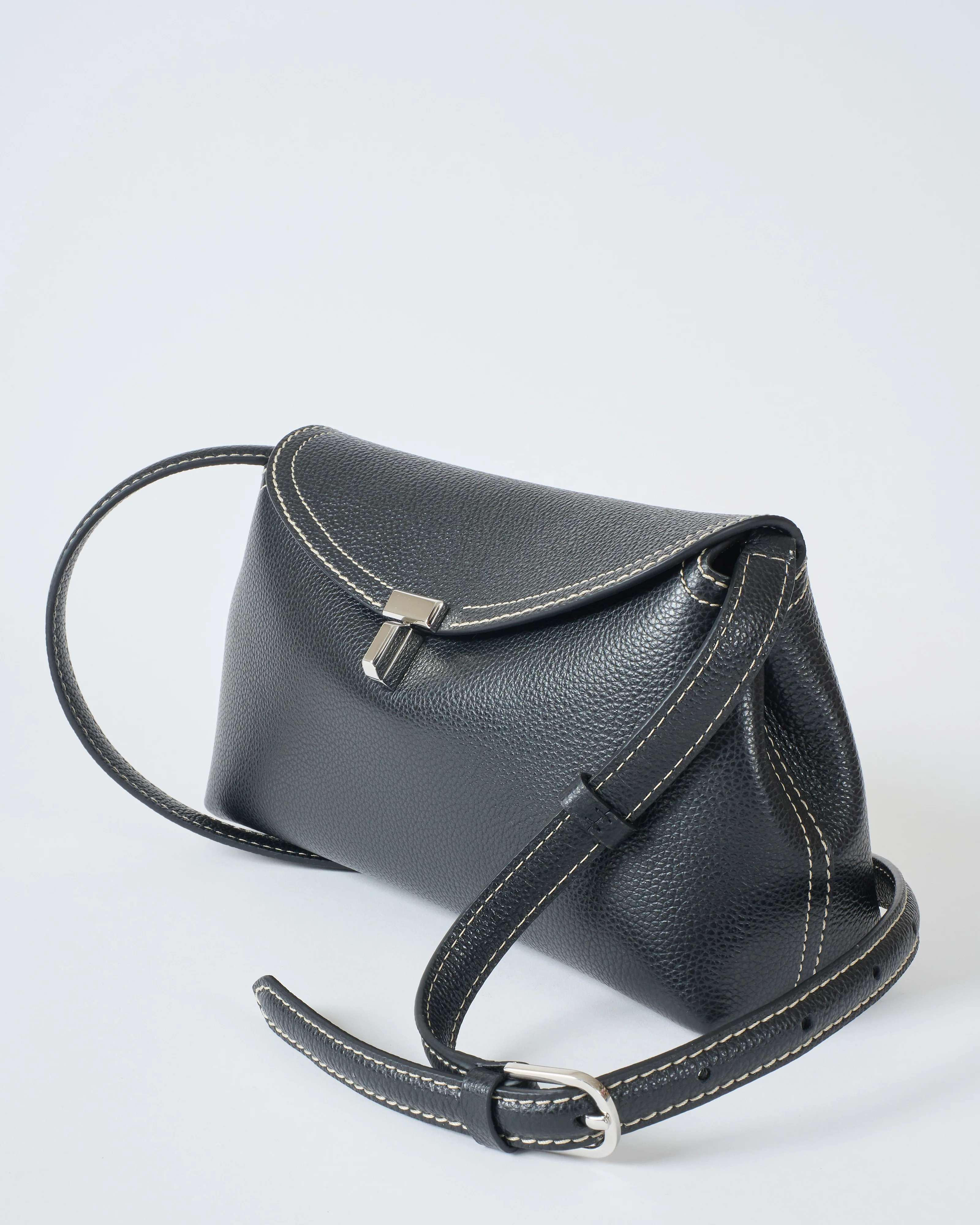 t-lock grained-leather clutch - Image 5