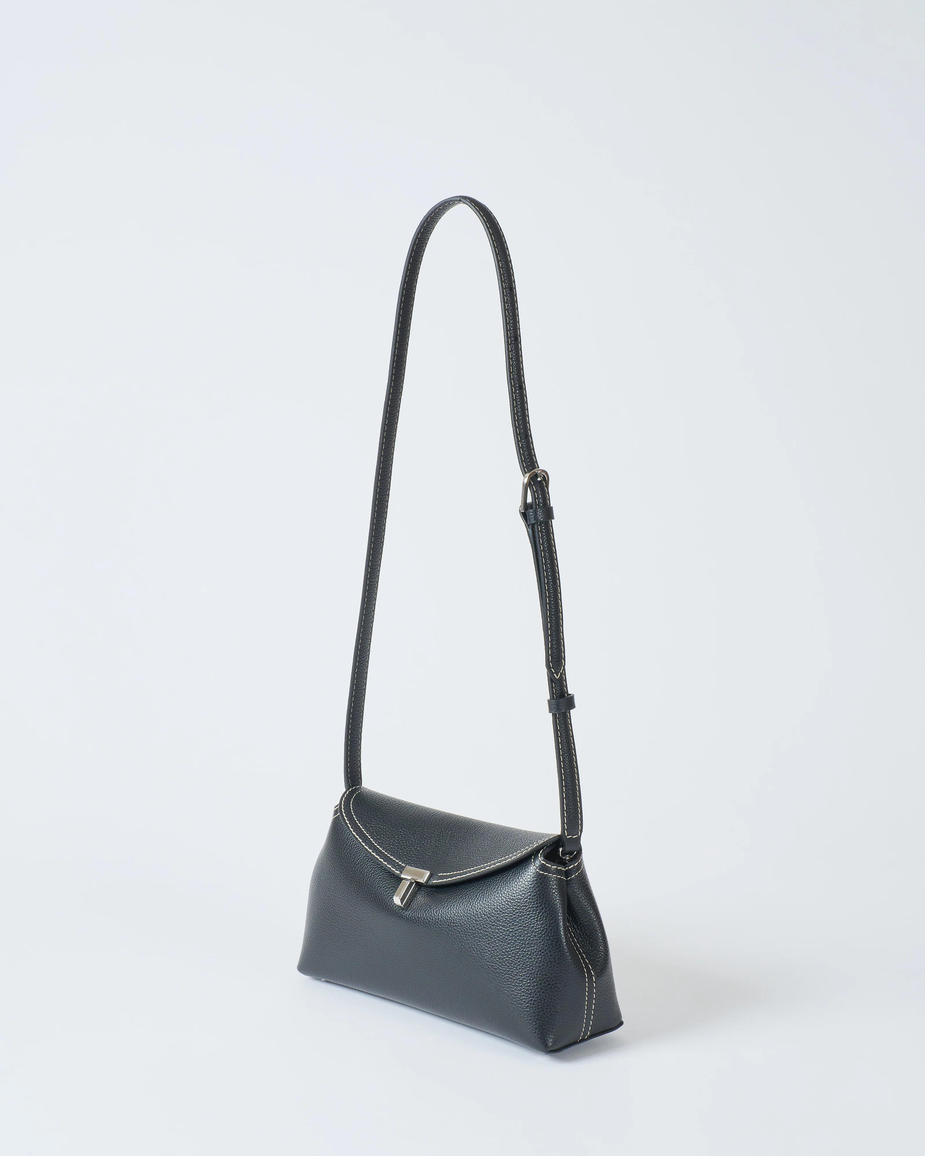 t-lock grained-leather clutch - Image 6
