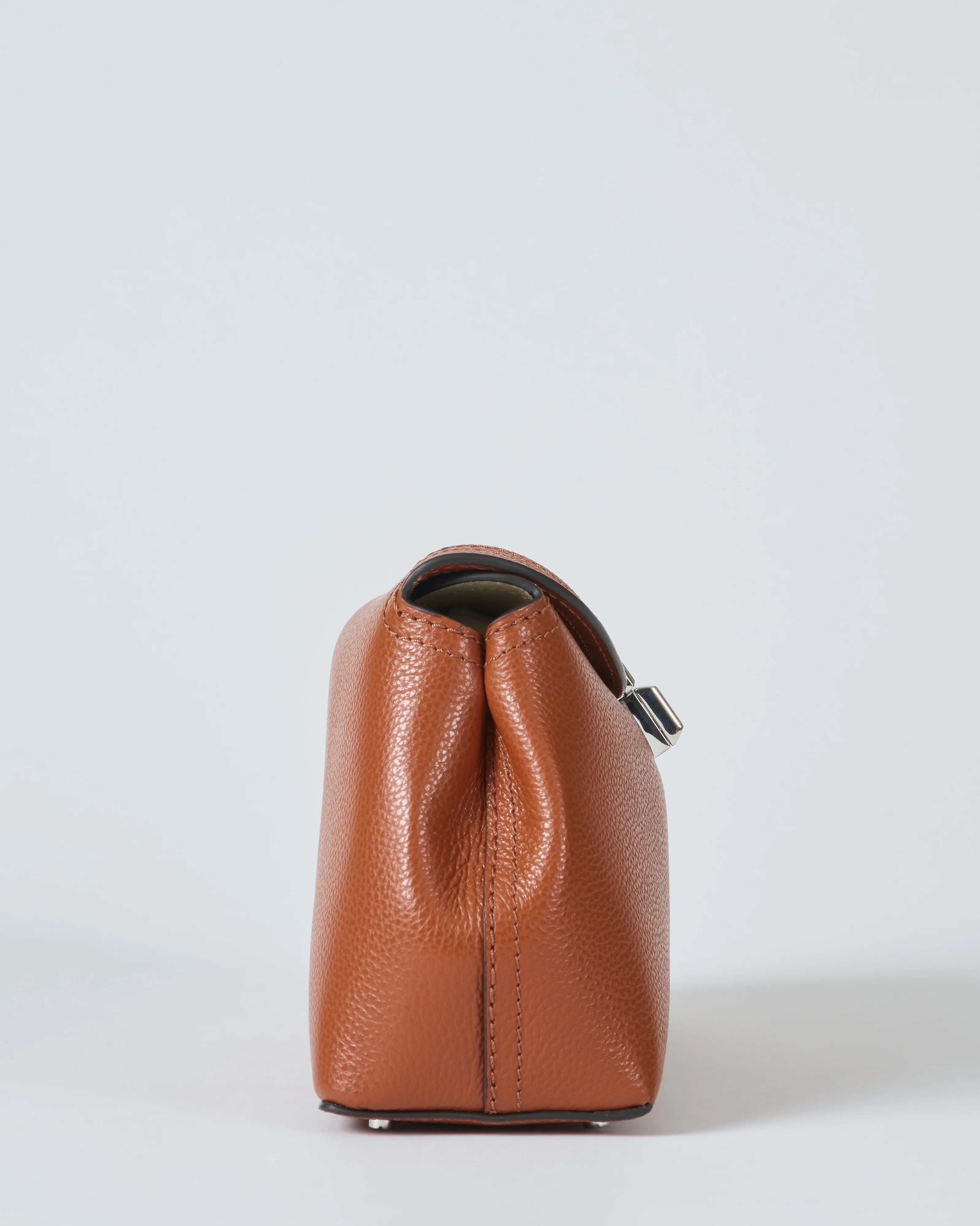t-lock grained leather clutch - Image 4