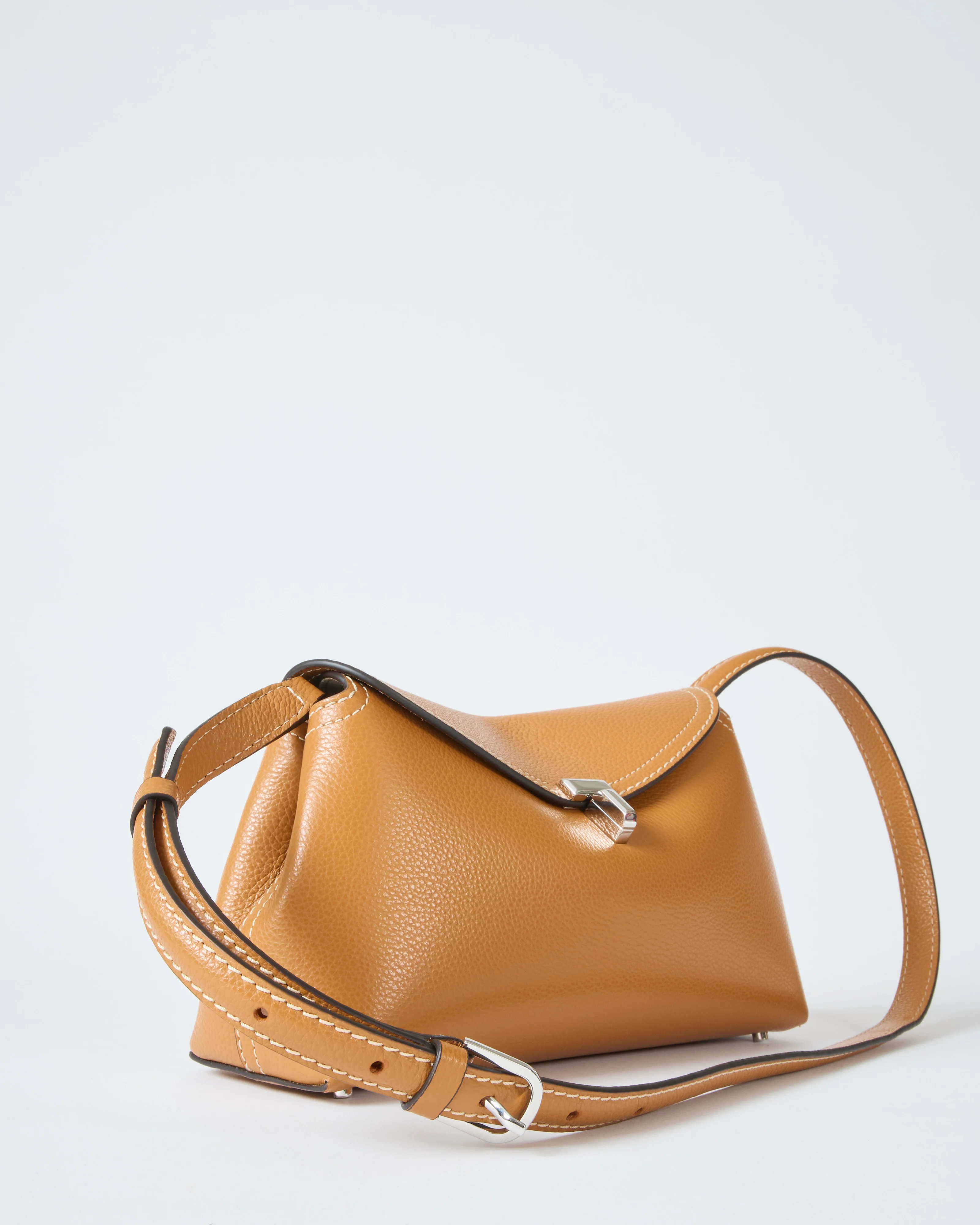 t-lock grained-leather clutch - Image 2