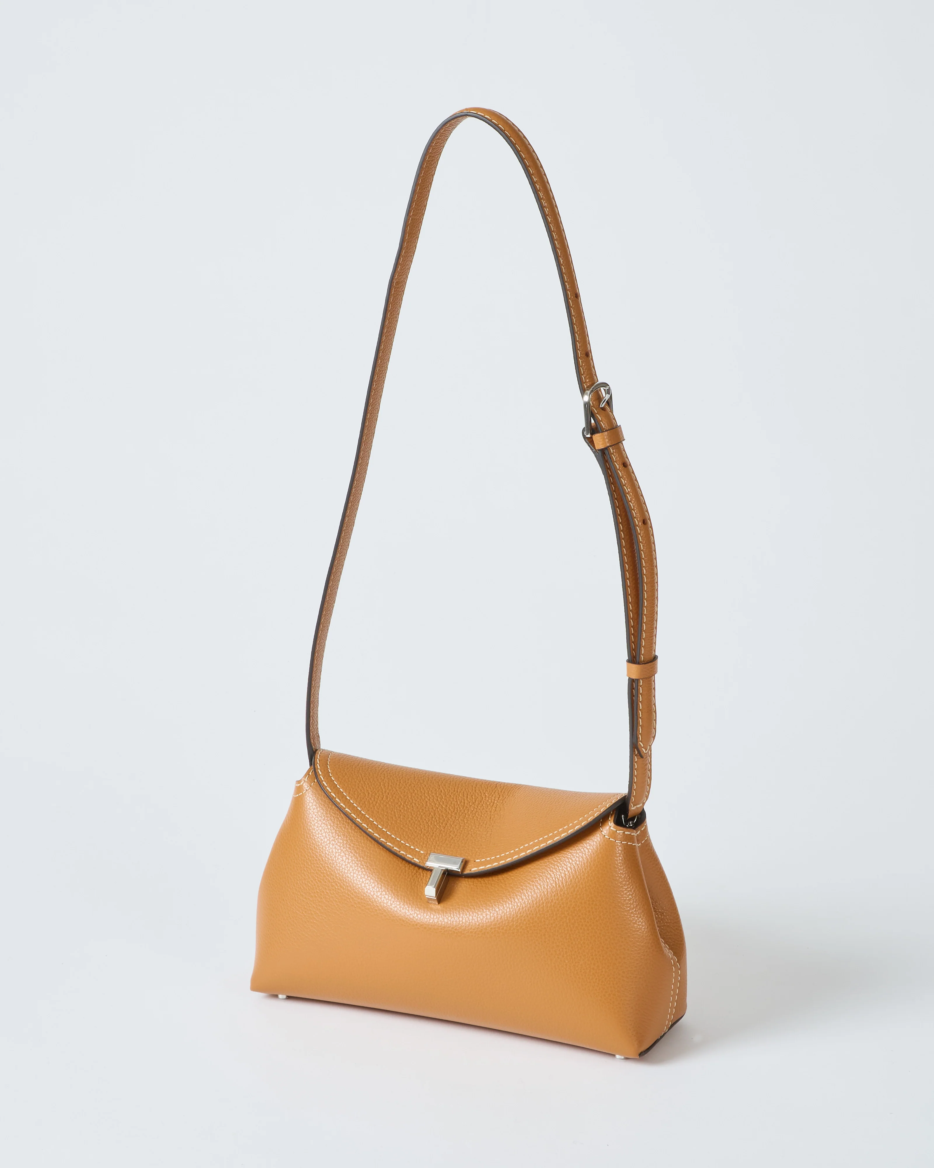 t-lock grained-leather clutch - Image 6