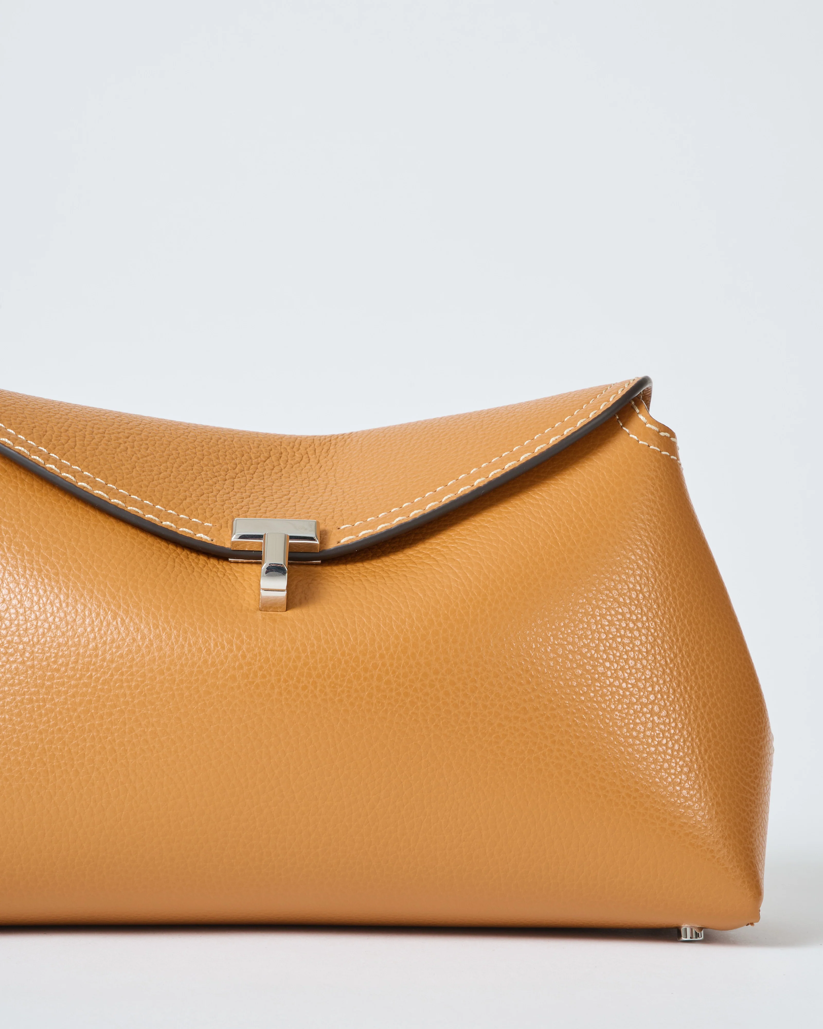 t-lock grained-leather clutch - Image 7