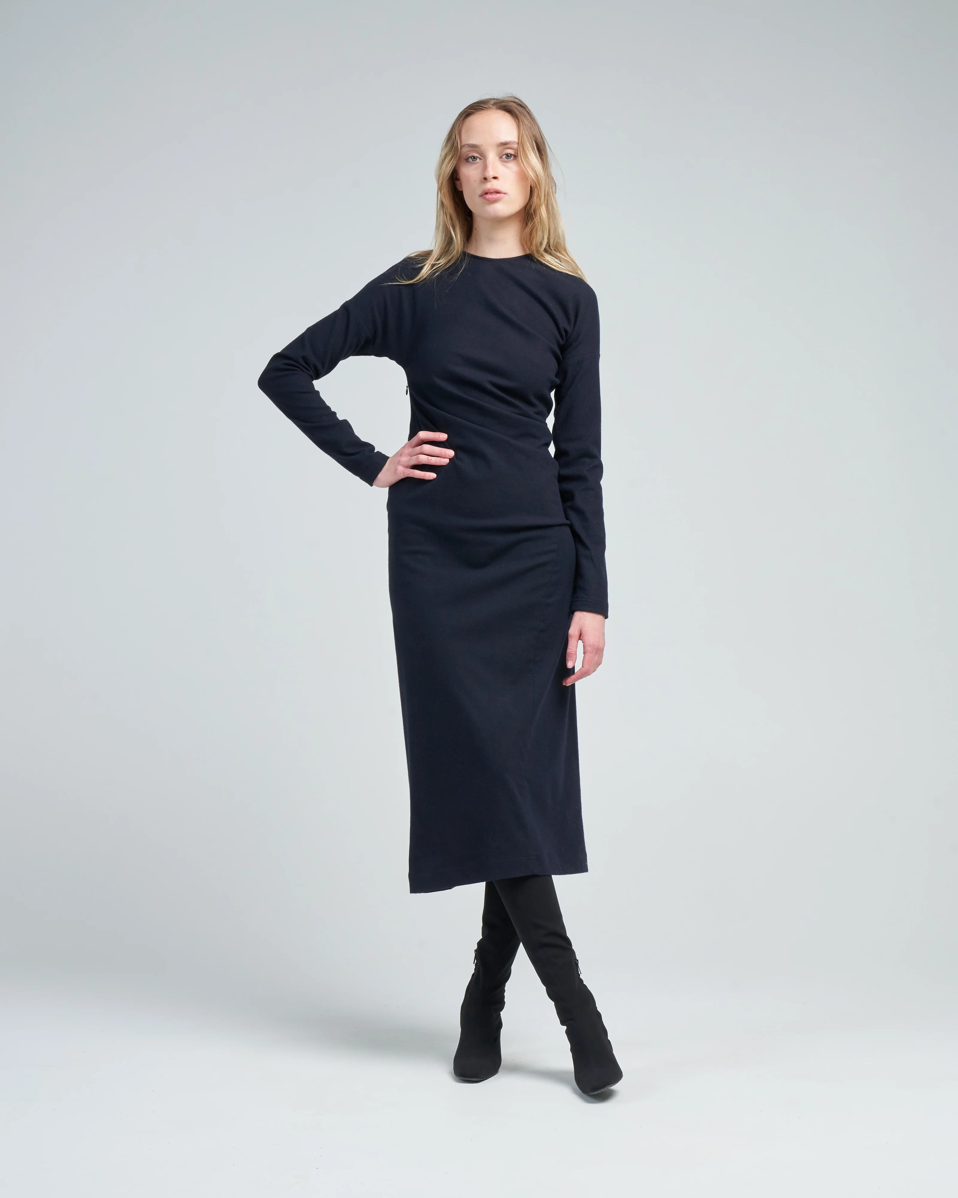 twisted flannel dress - Image 2