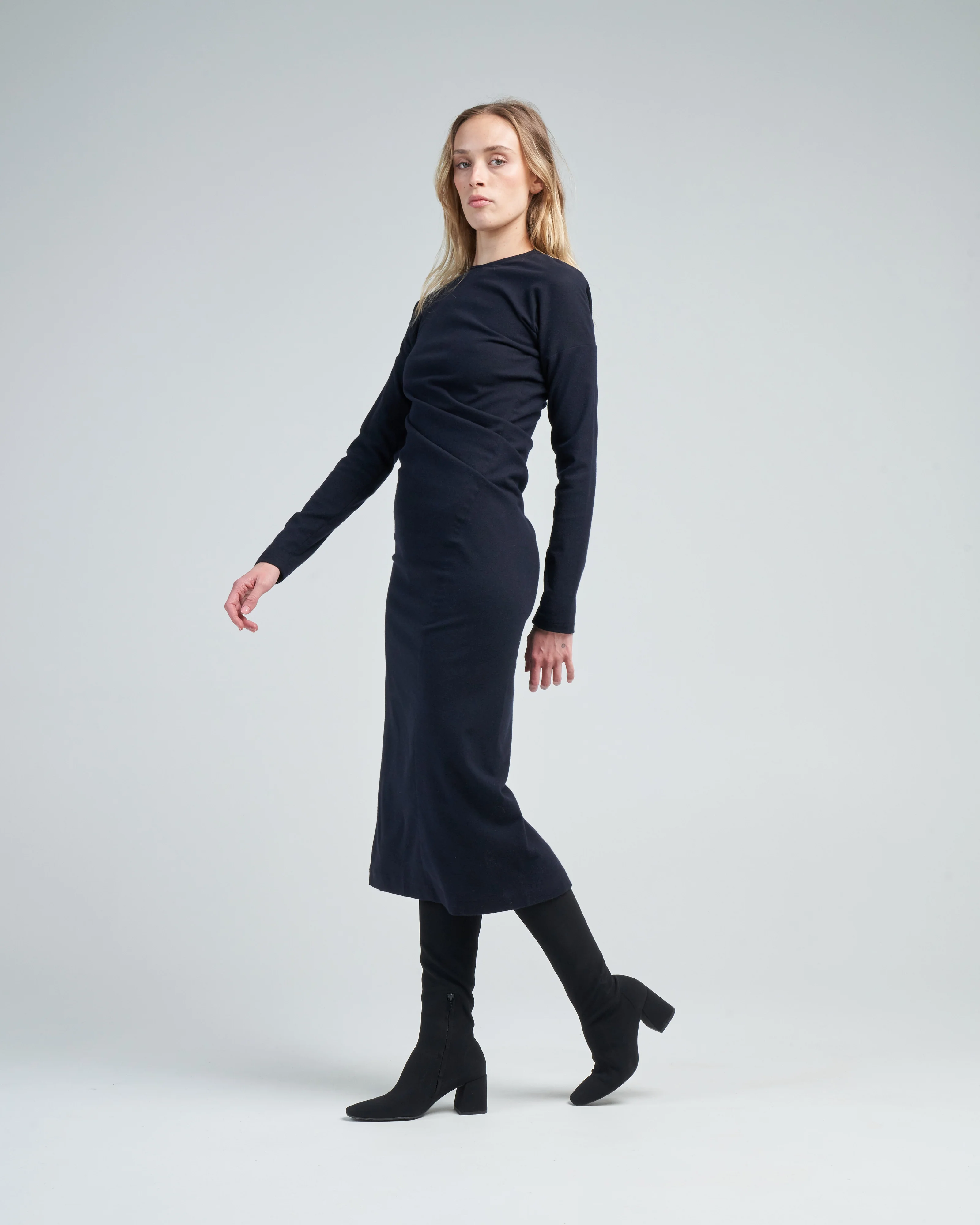 twisted flannel dress - Image 3