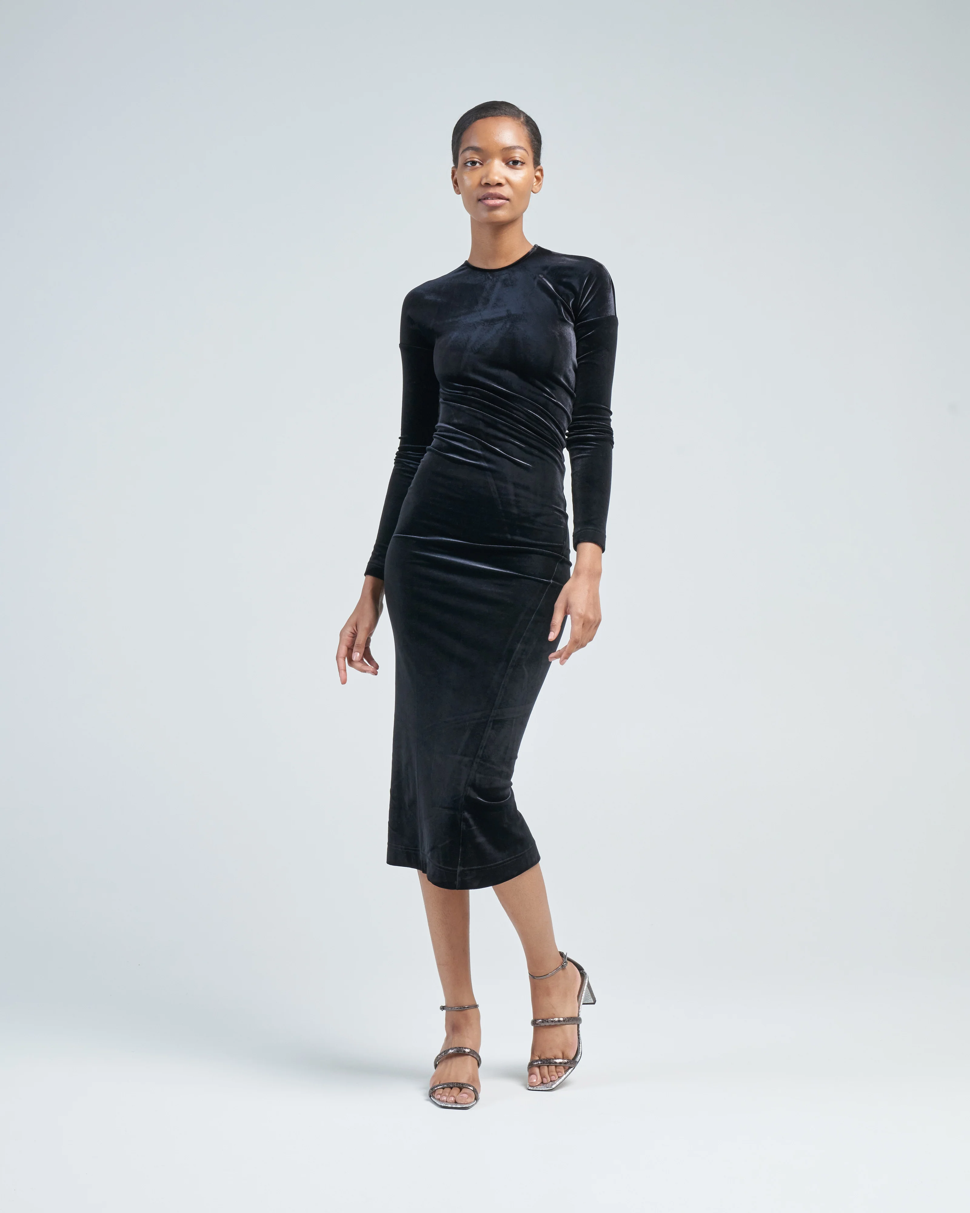 twisted velvet dress - Image 2