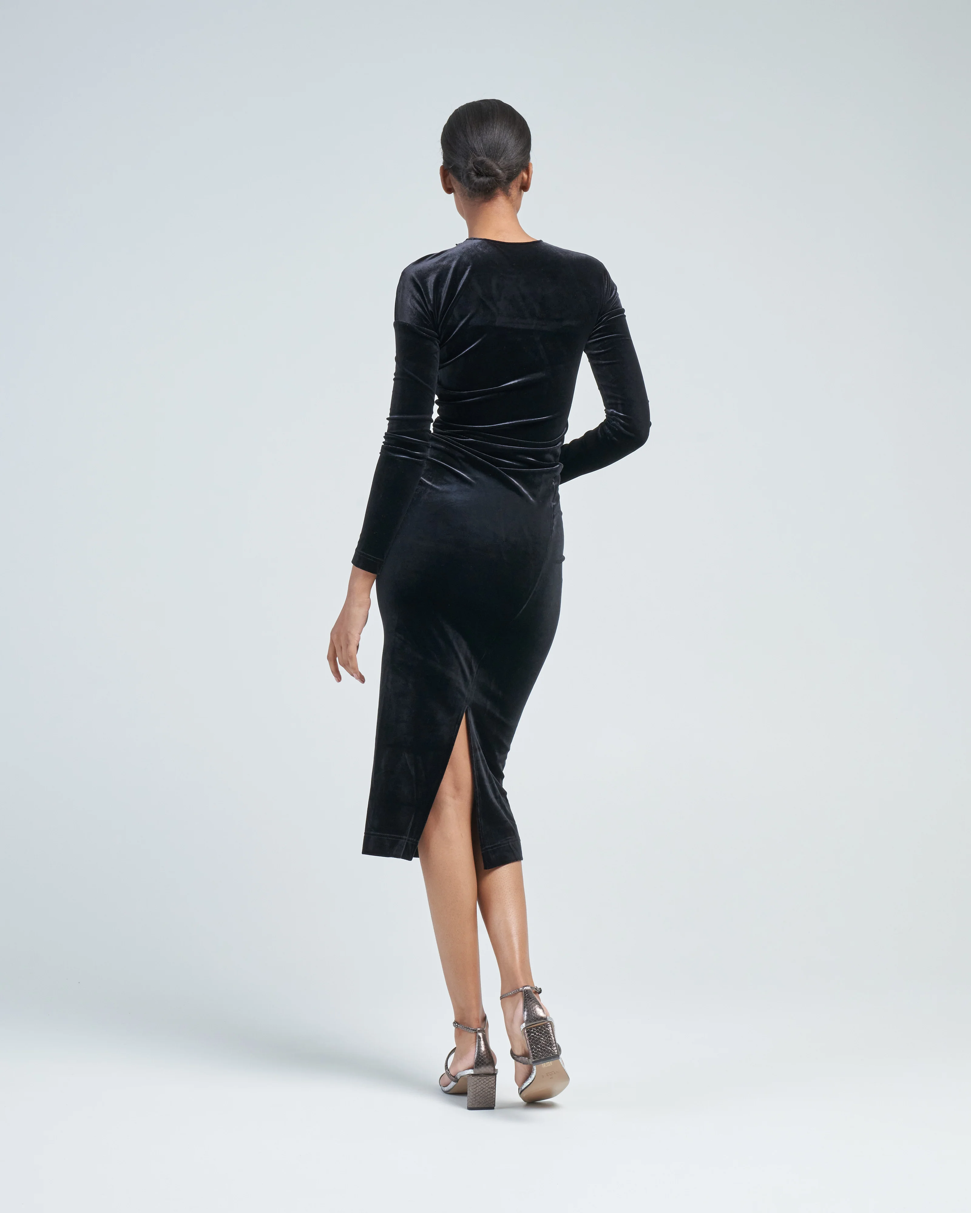 twisted velvet dress - Image 4