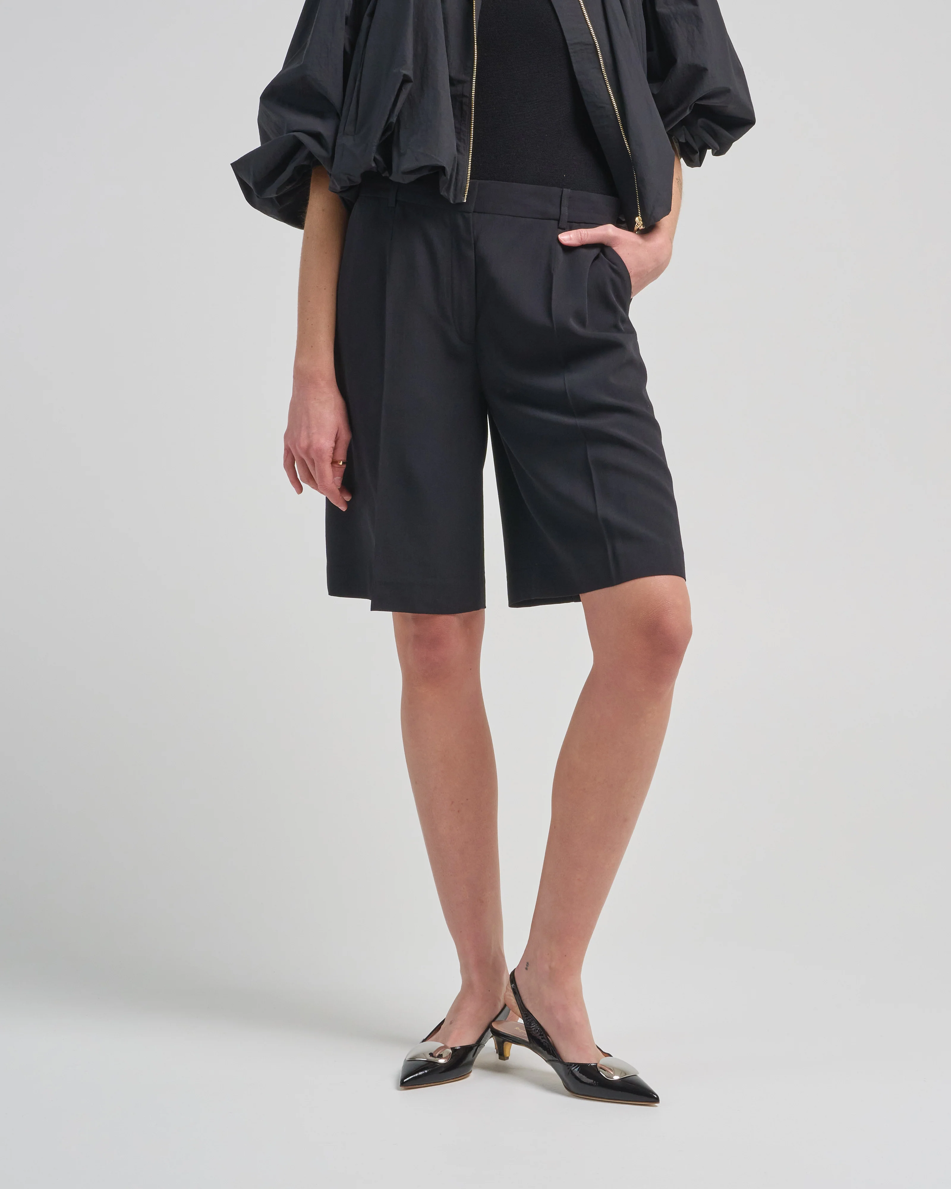 wide fluid shorts - Image 3