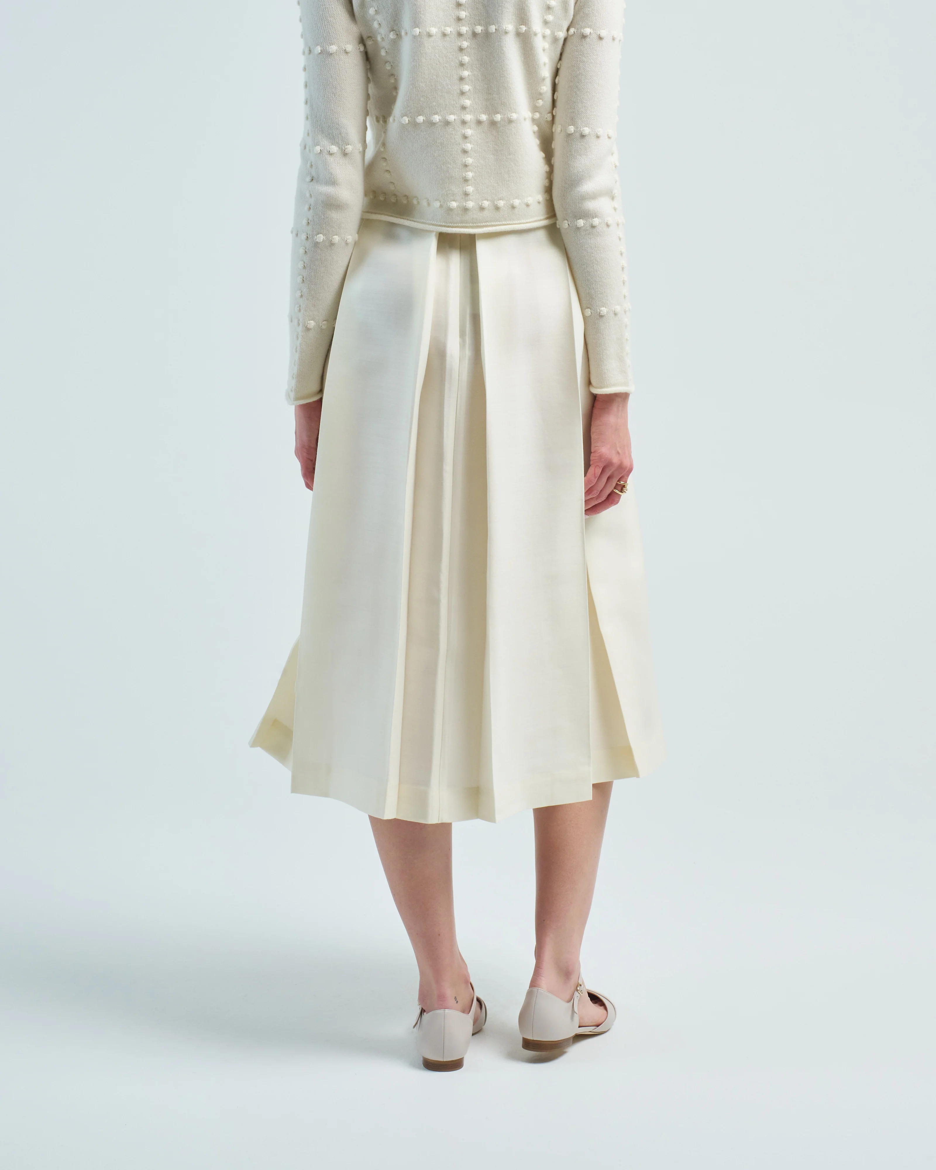 wool silk twinflower skirt - Image 5
