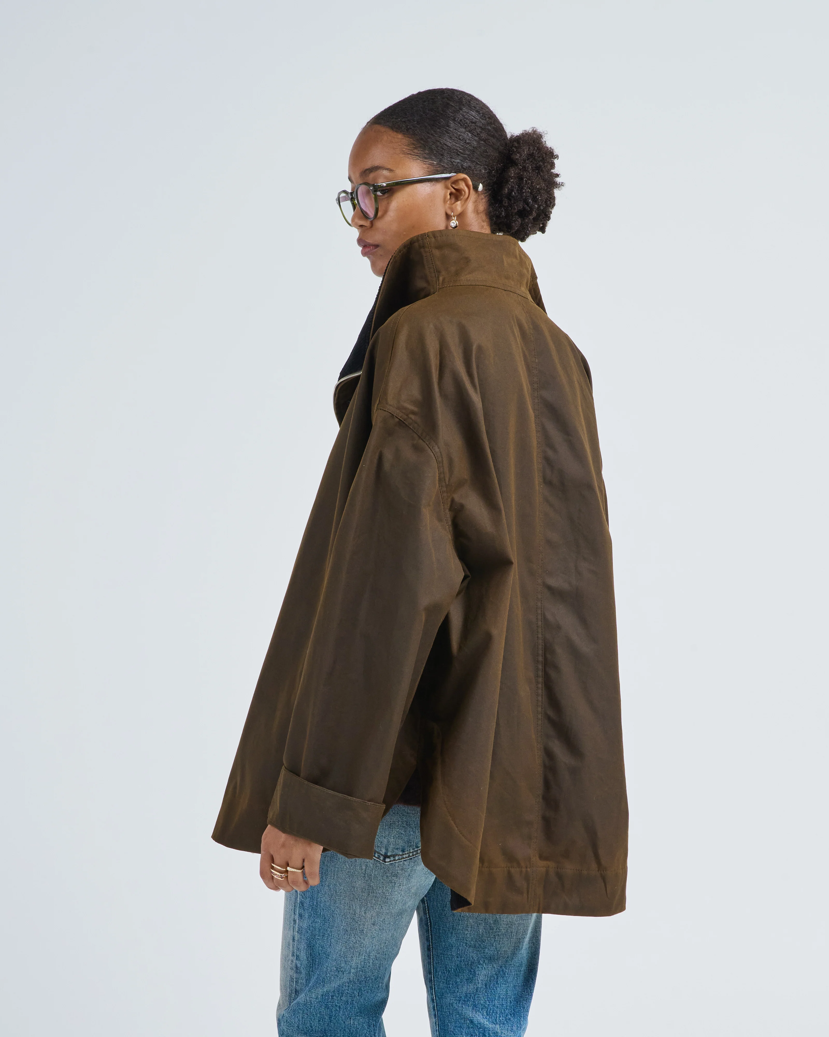 zipped funnel jacket - Image 4