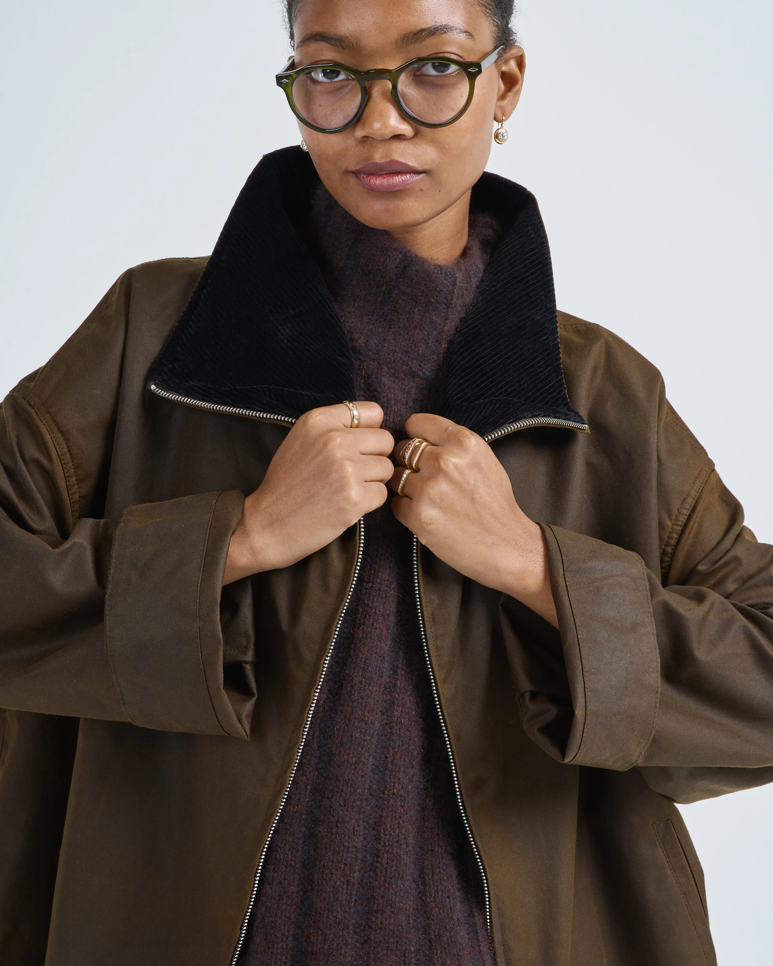 zipped funnel jacket - Image 5