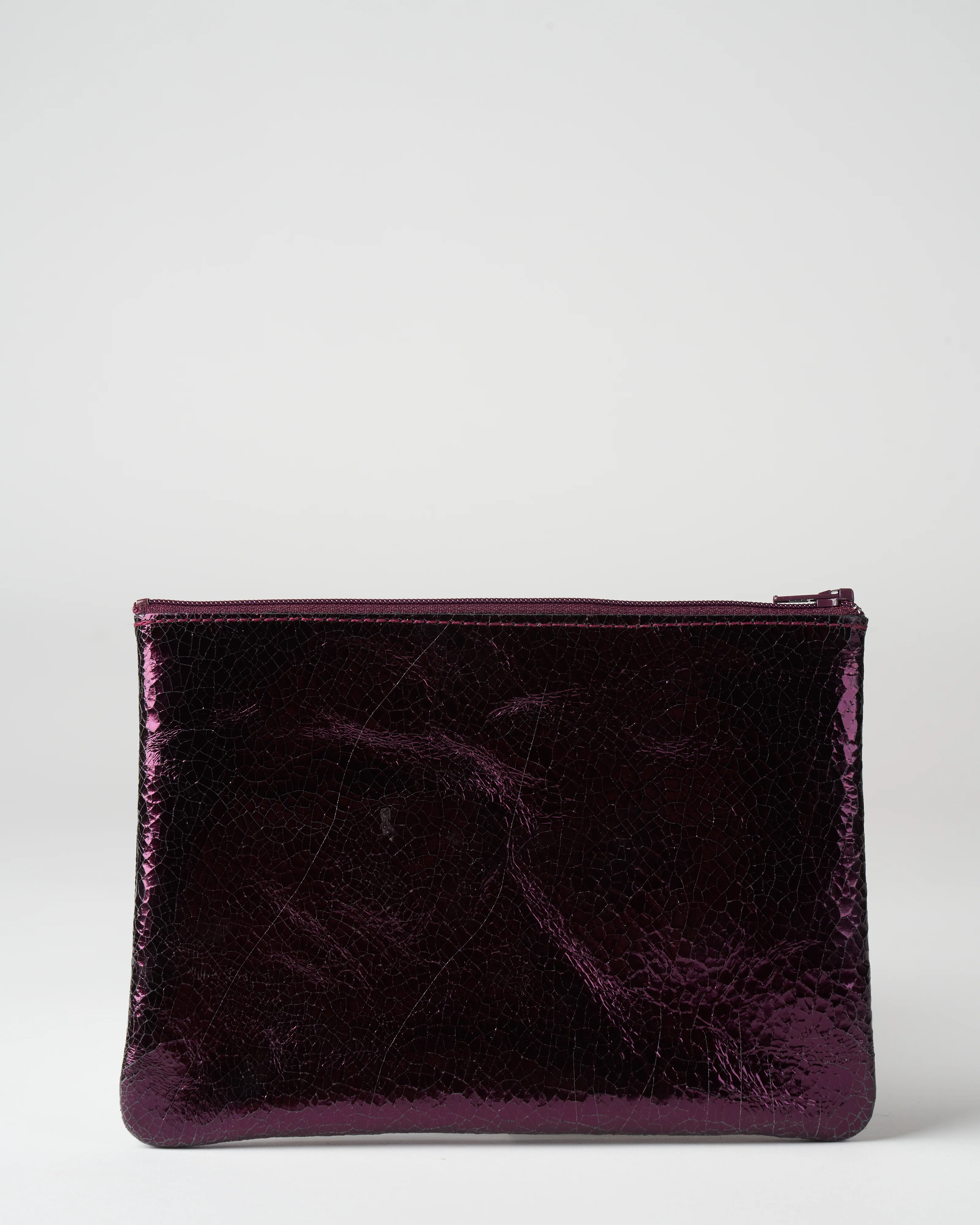 foil zip medium - distress eggplant