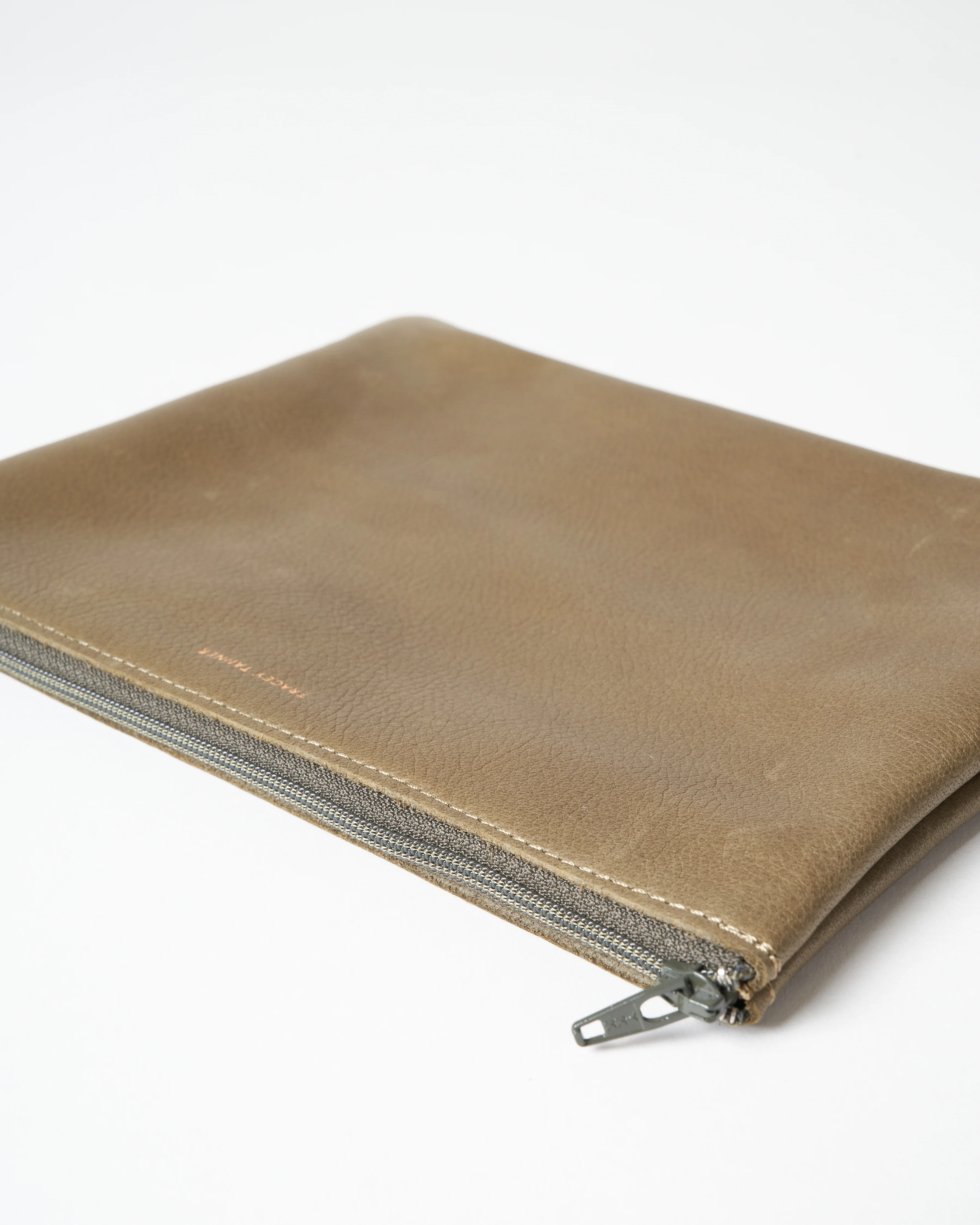 large zip pouch - basic olive - Image 3