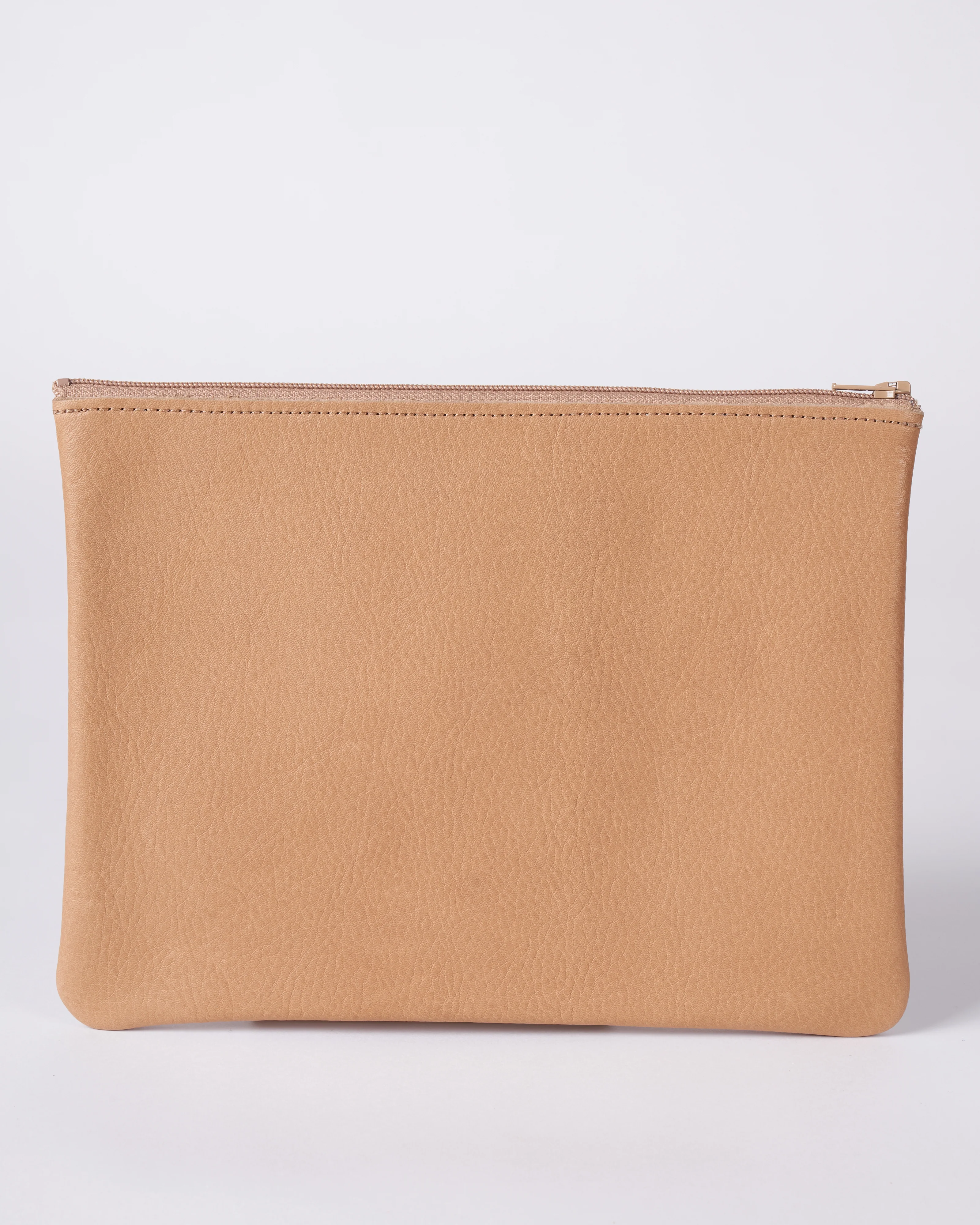 large zip pouch - camel - Image 2