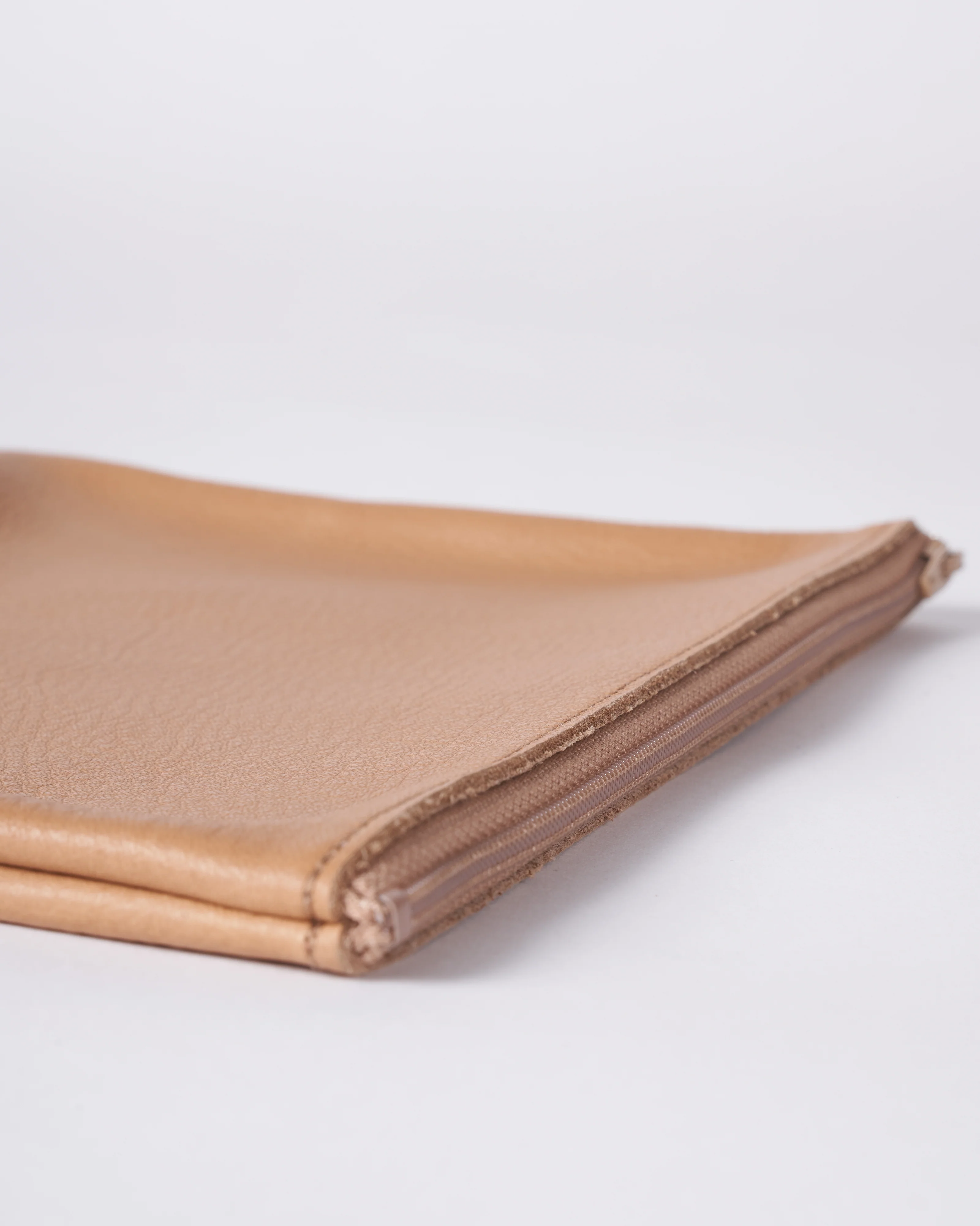 large zip pouch - camel - Image 3