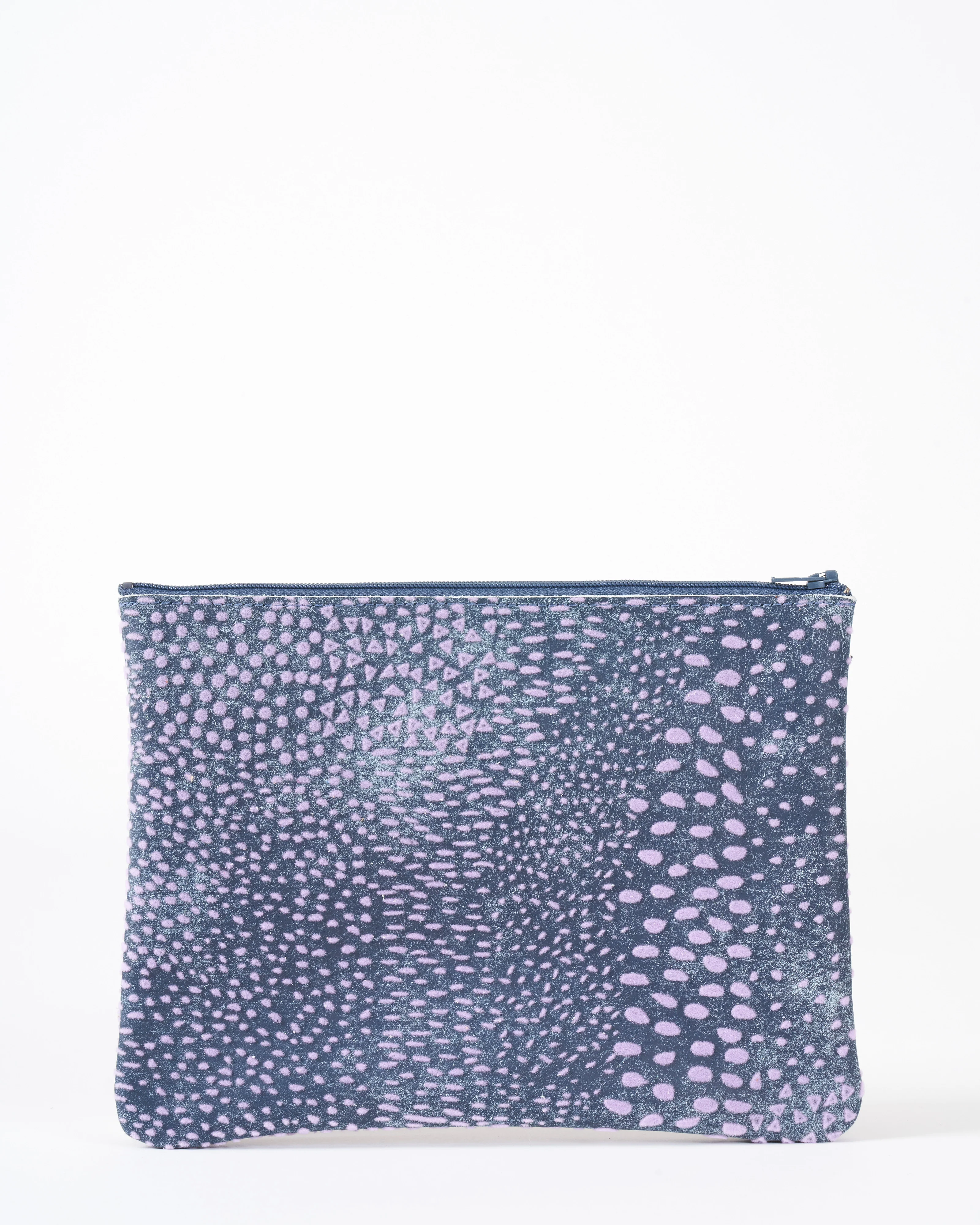 large zip pouch - flock denim - Image 3