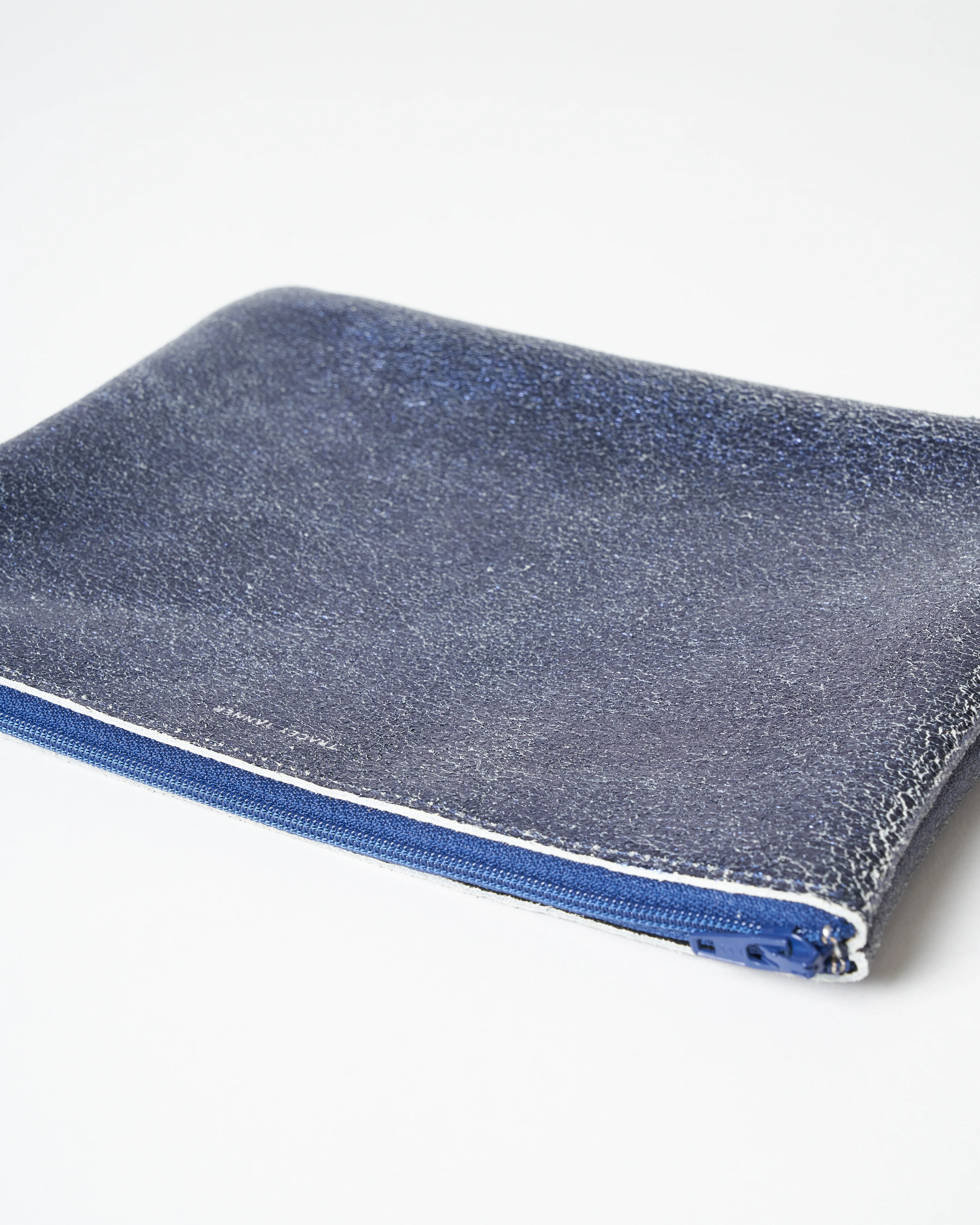 large zip pouch - sparkle black/navy - Image 3