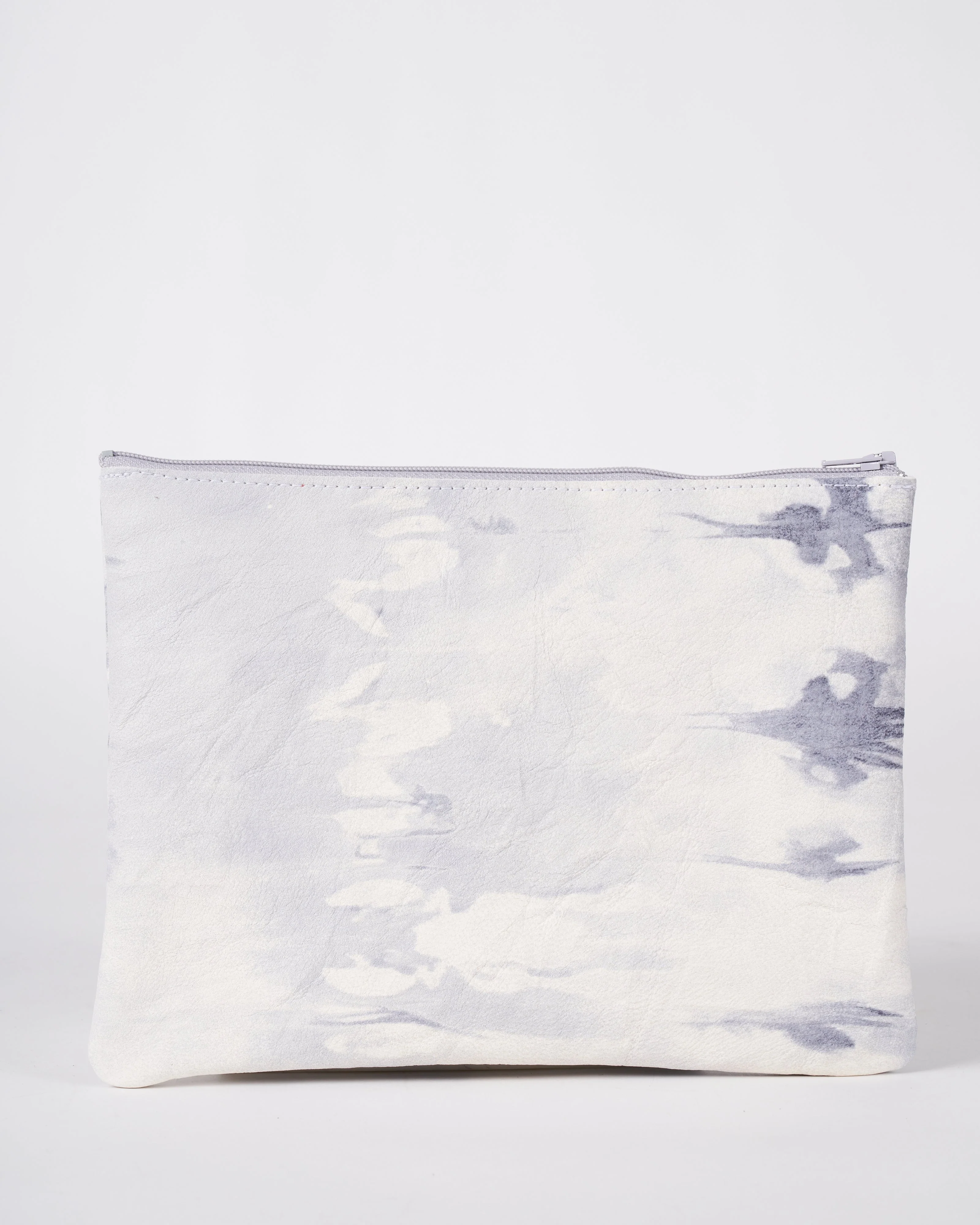 large zip pouch - tie dye grey - Image 2