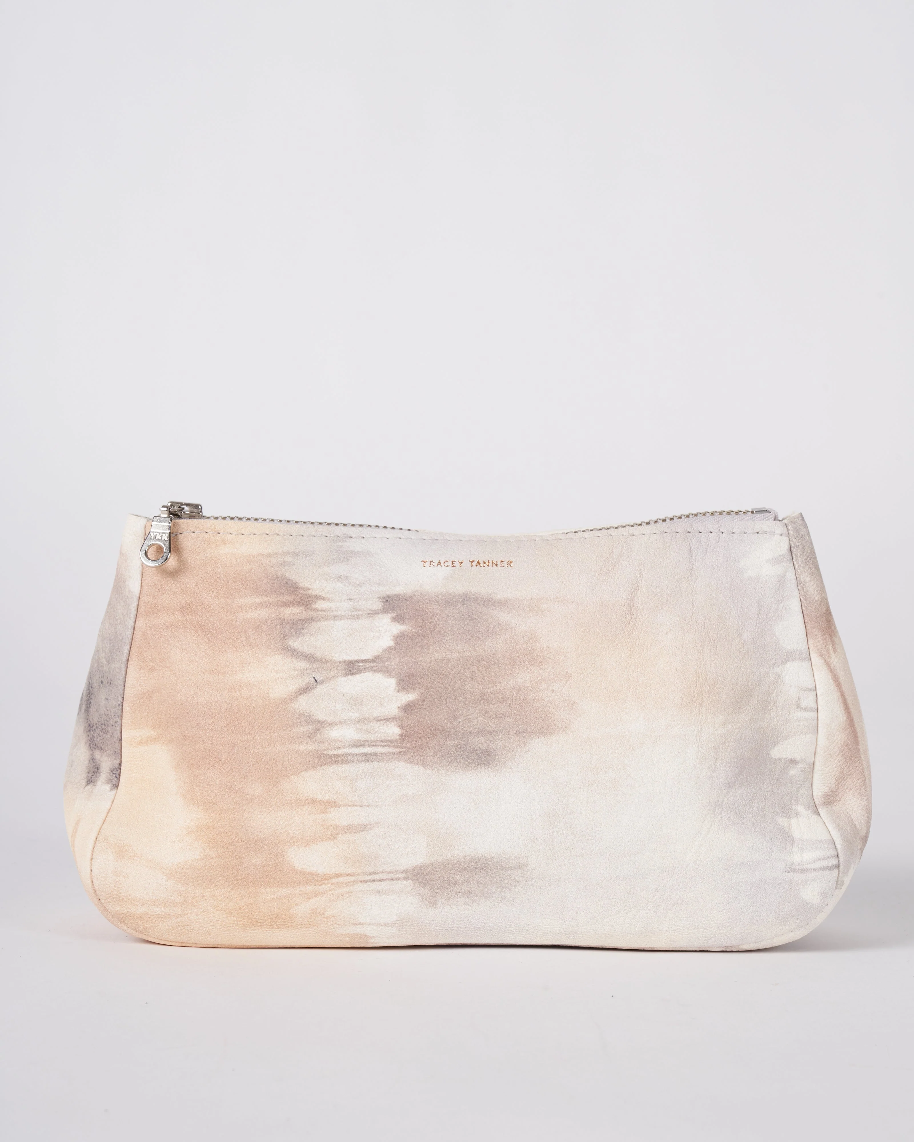 medium fatty pouch - tie dye peach