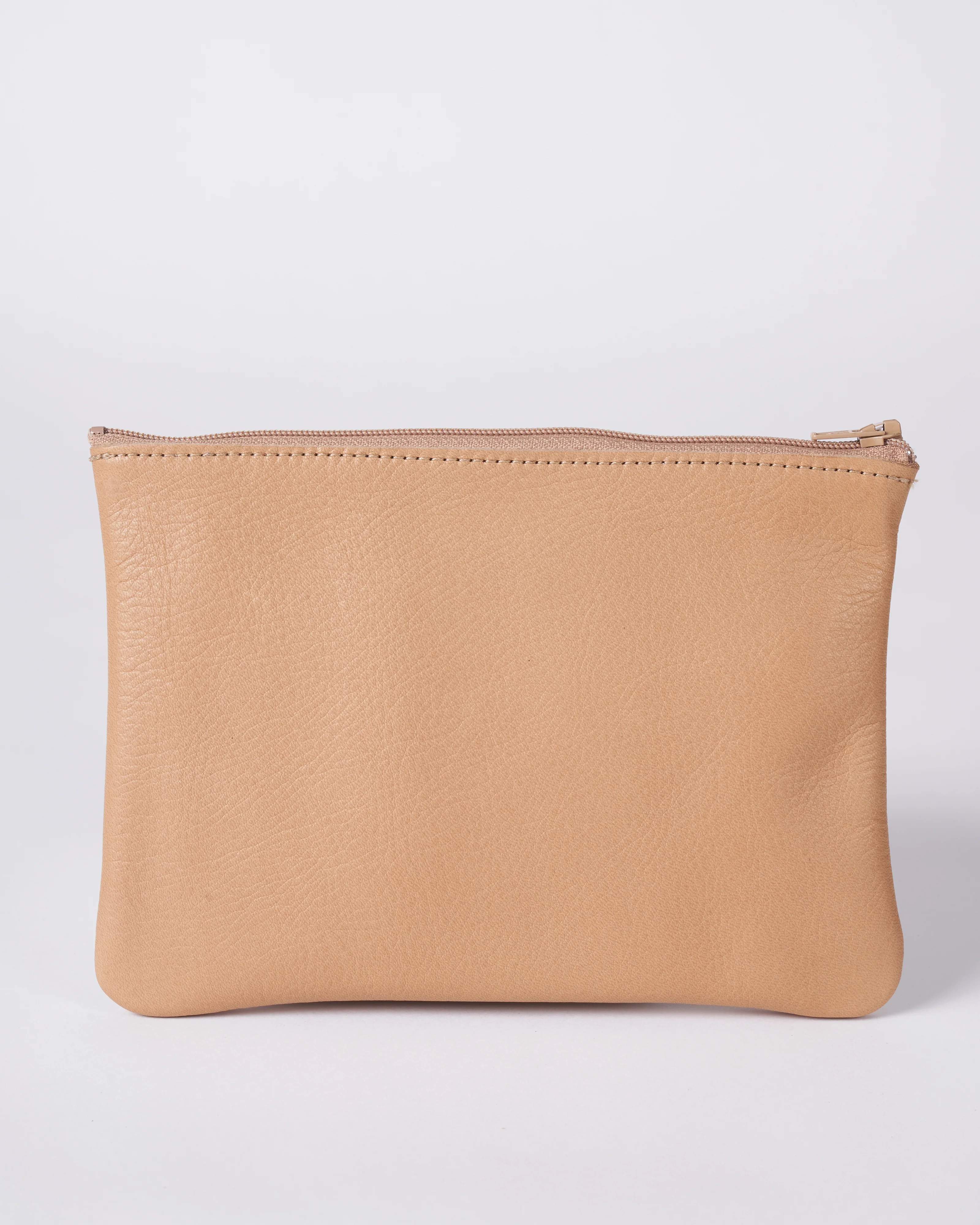 medium zip pouch - camel - Image 2