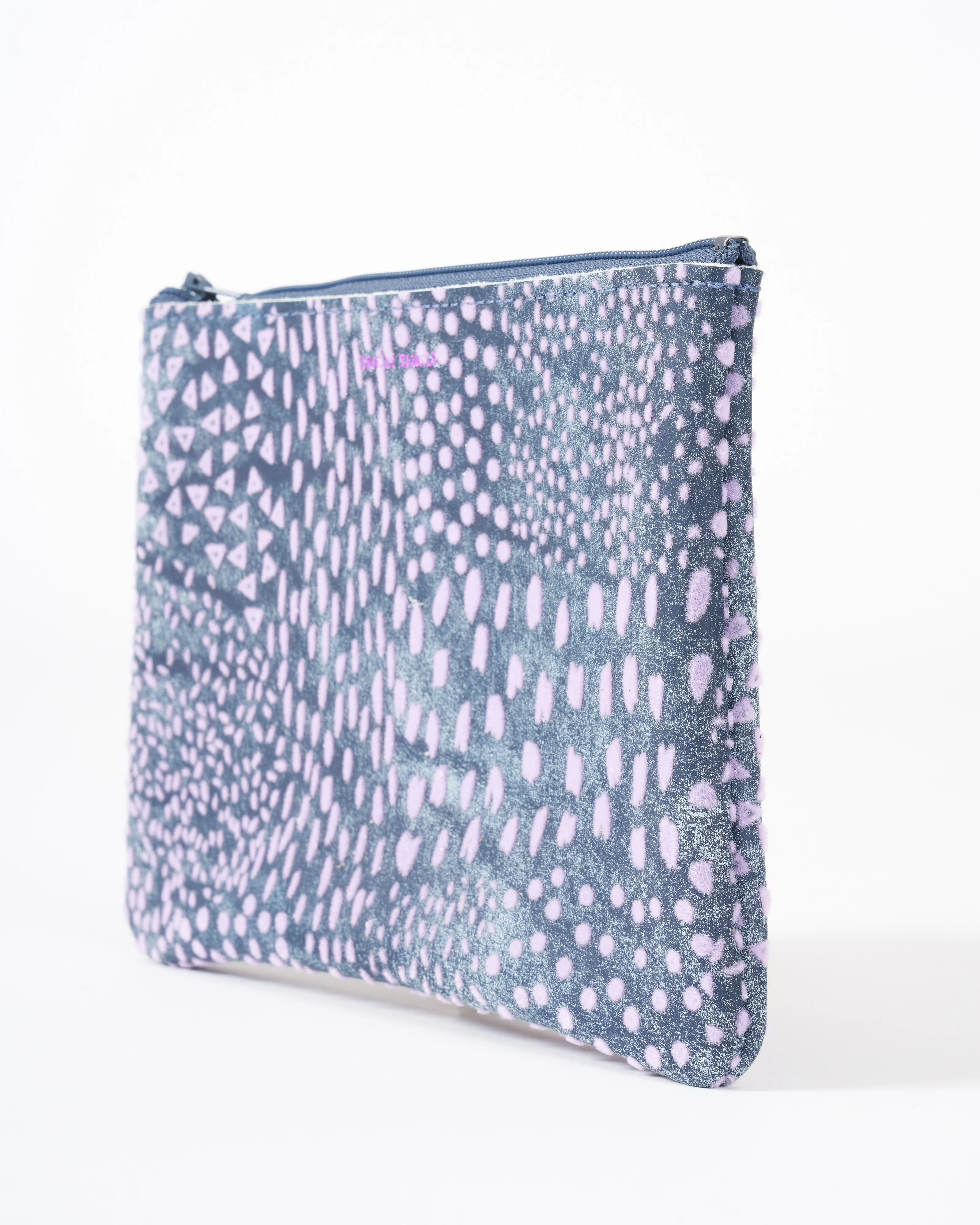 medium zip pouch - flock denim - Image 3
