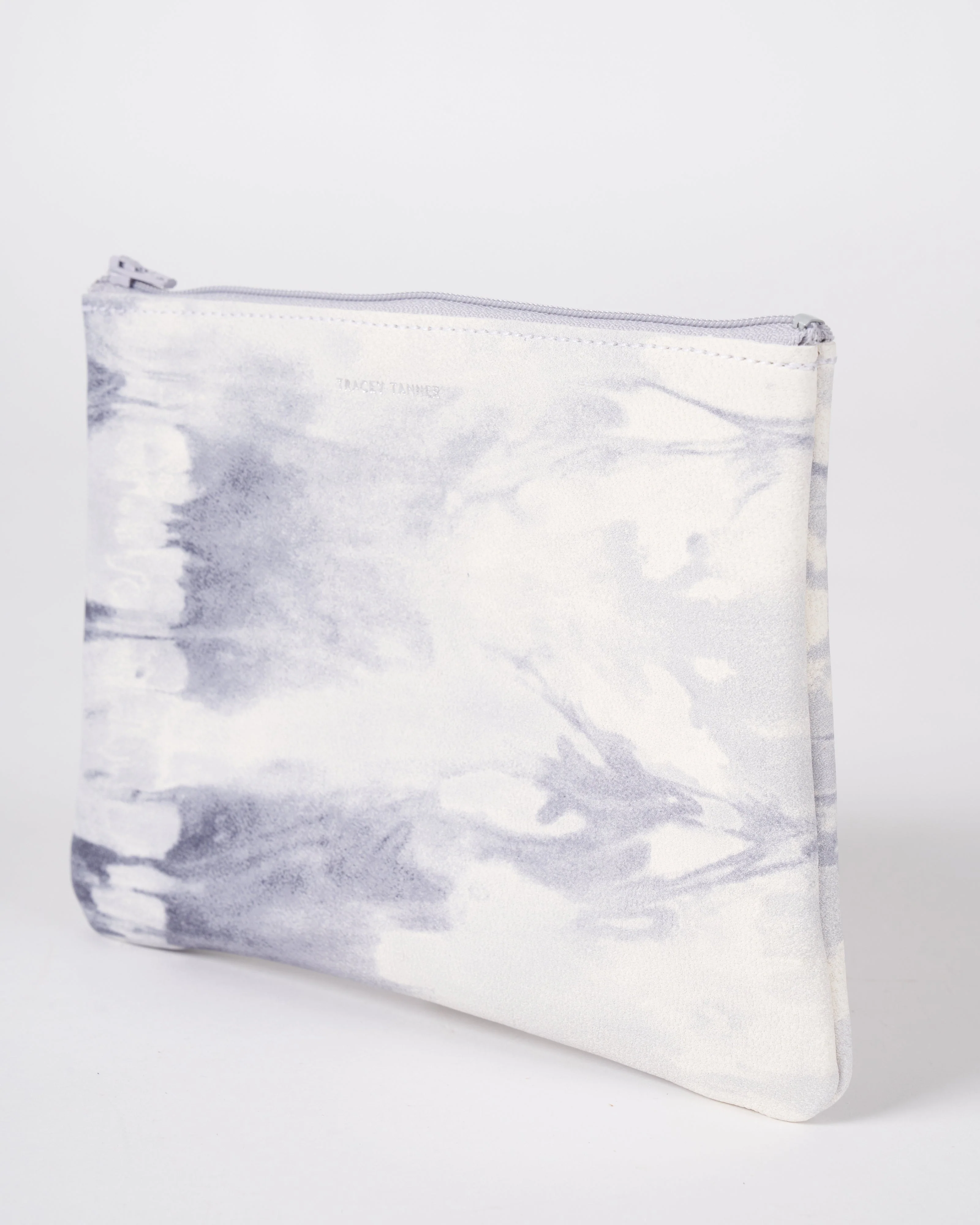 medium zip pouch - tie dye grey - Image 3
