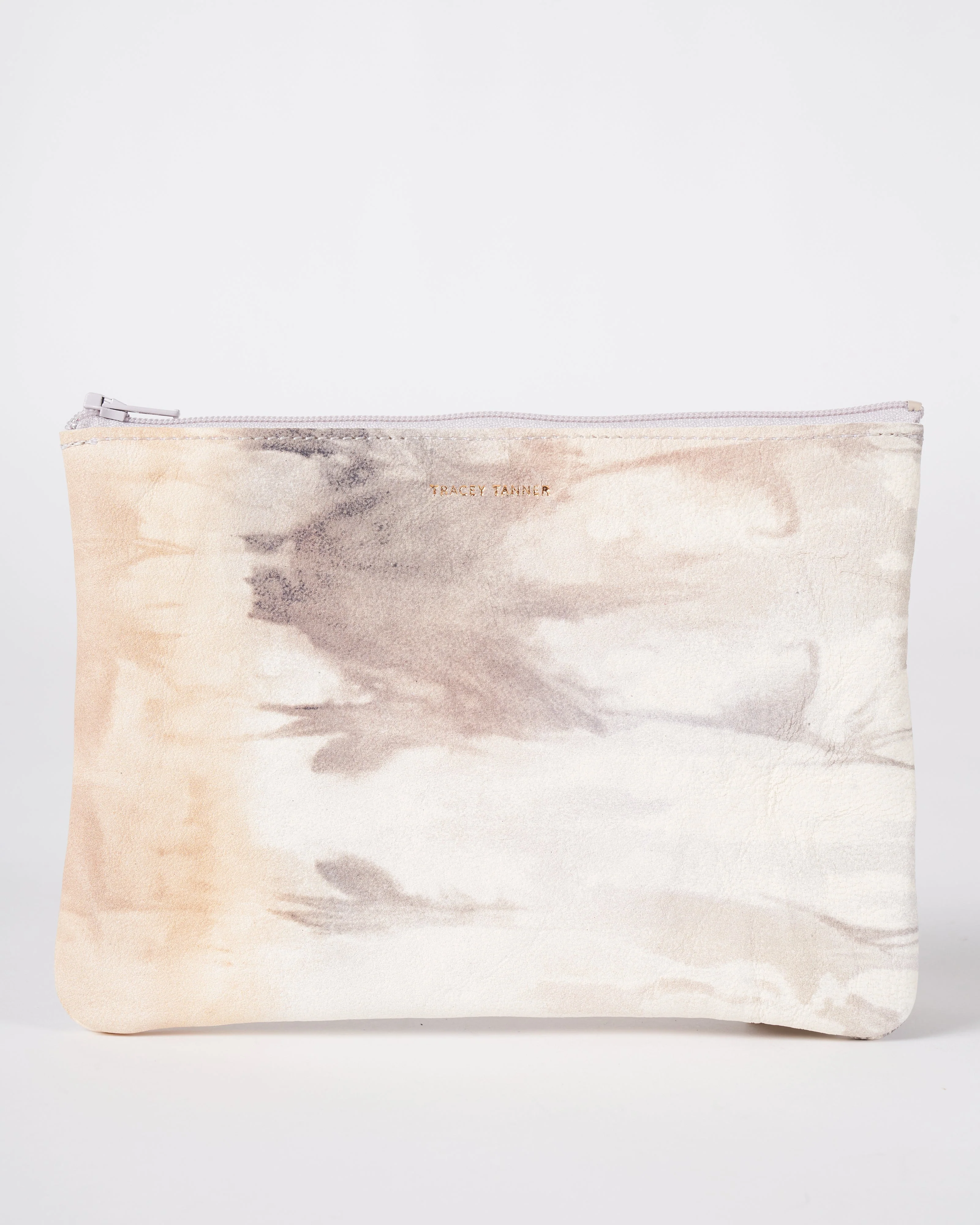 medium zip pouch - tie dye peach - Image 2