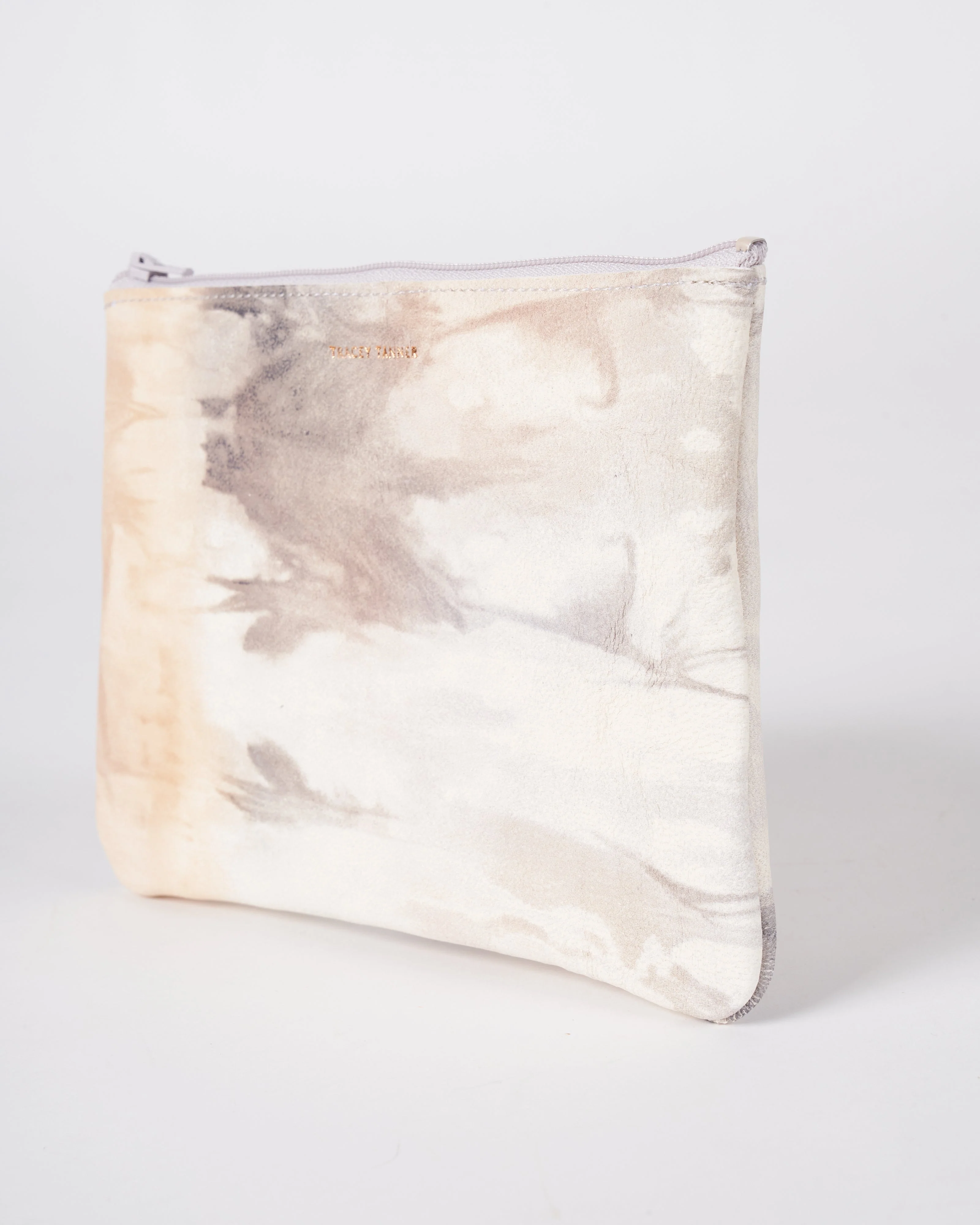 medium zip pouch - tie dye peach - Image 3