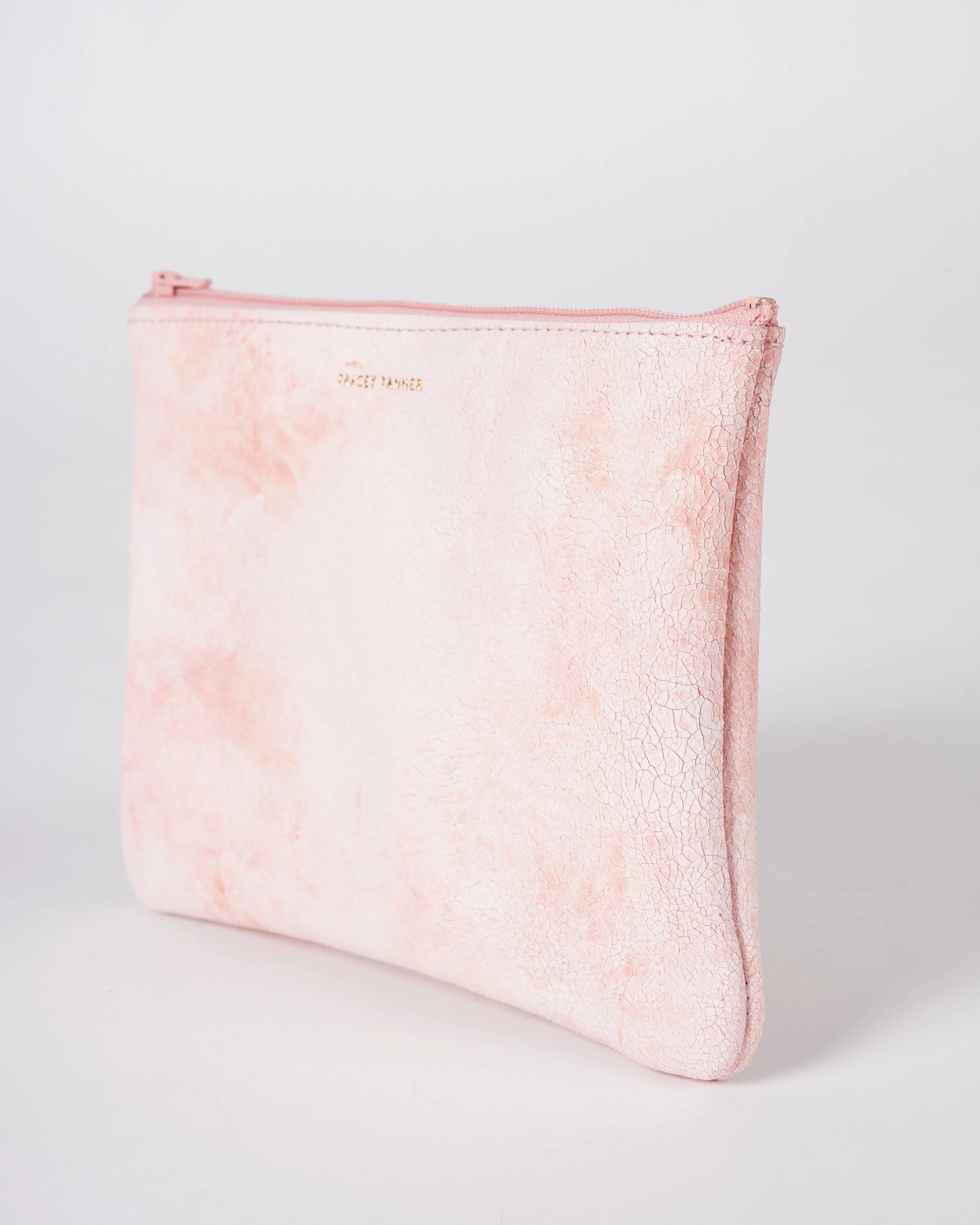 medium zip pouch - white wash peony - Image 3