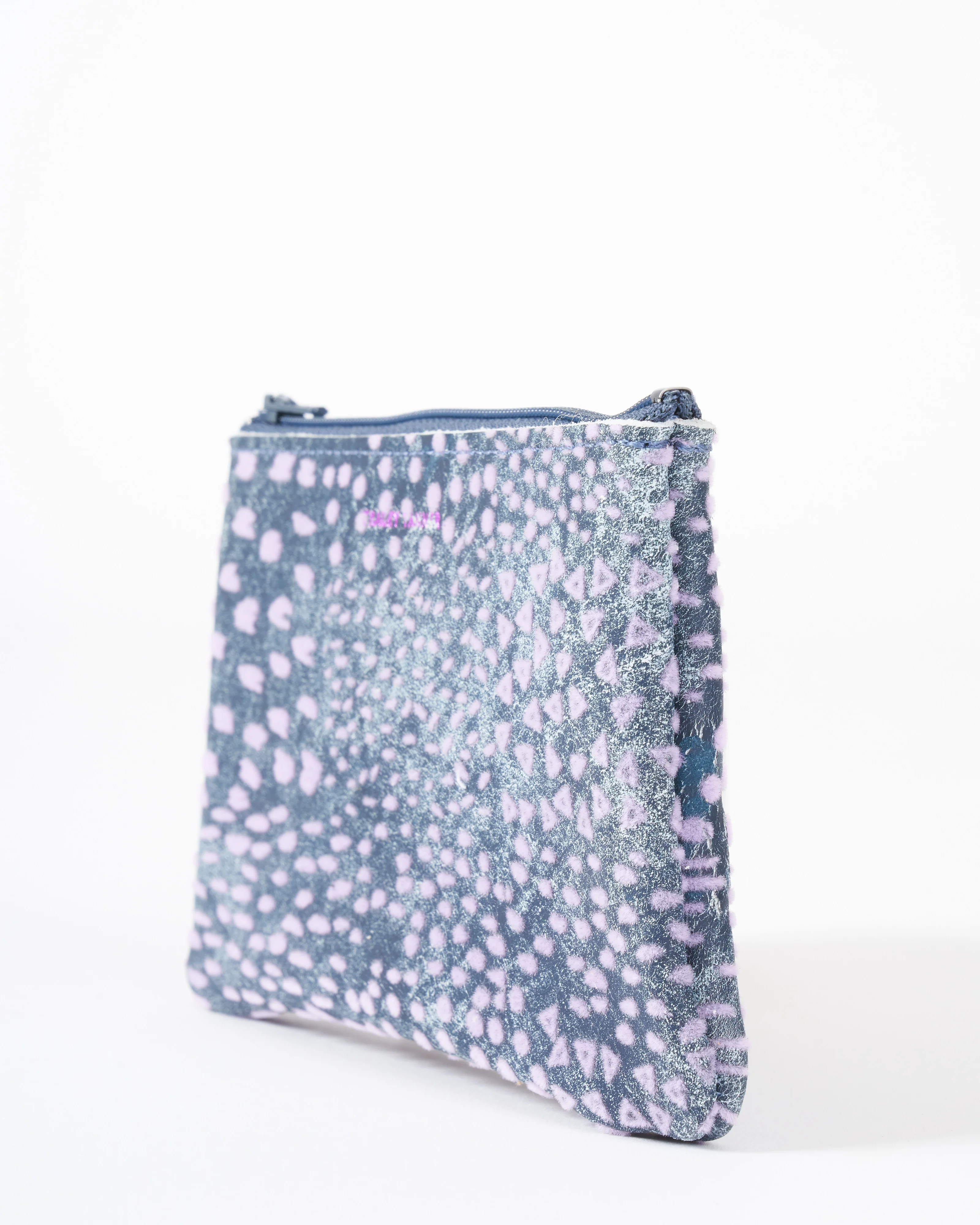 small zip pouch - flock denim - Image 3