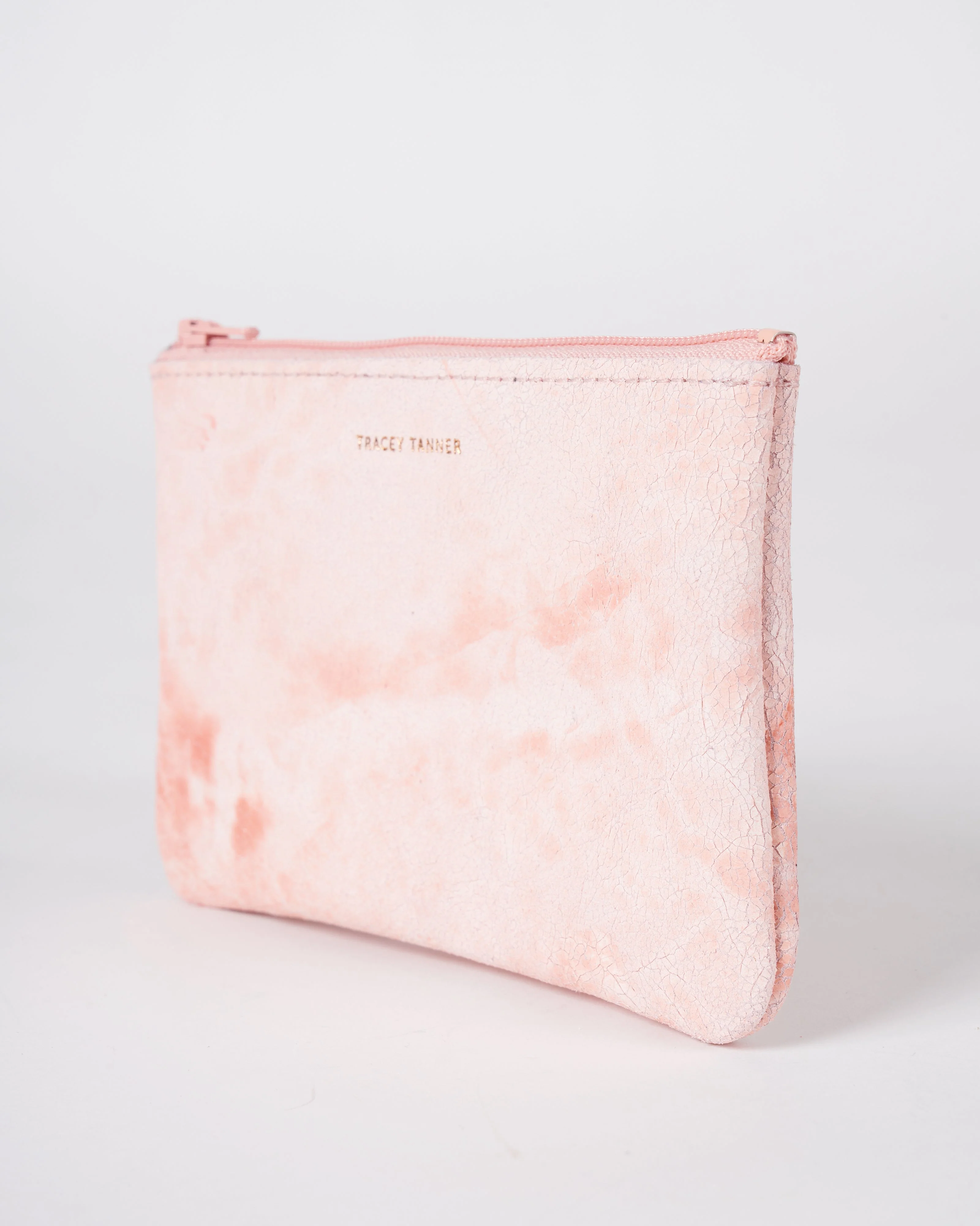 small zip pouch - white wash peony - Image 3