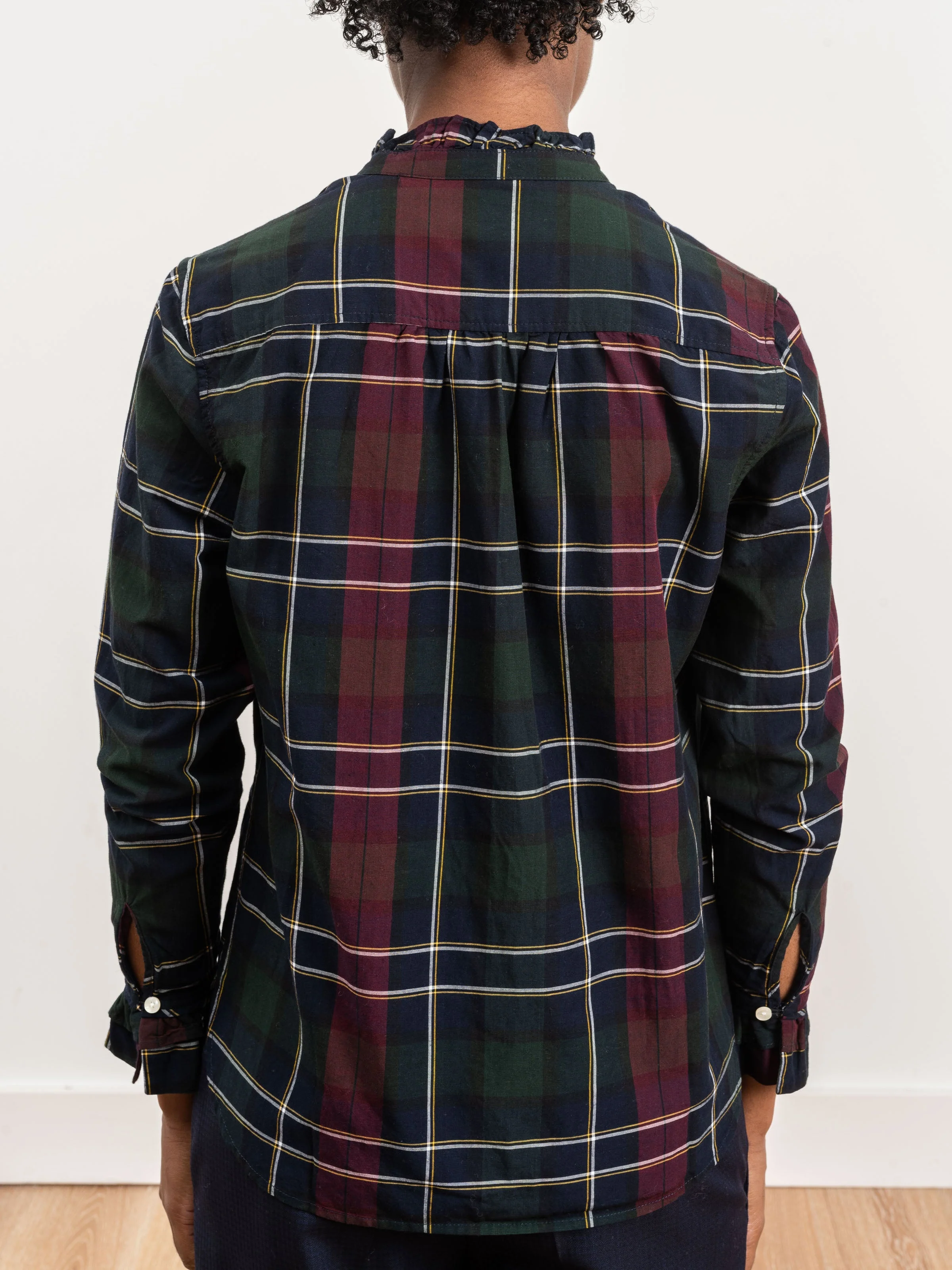 caroline blouse - wine plaid - Image 7