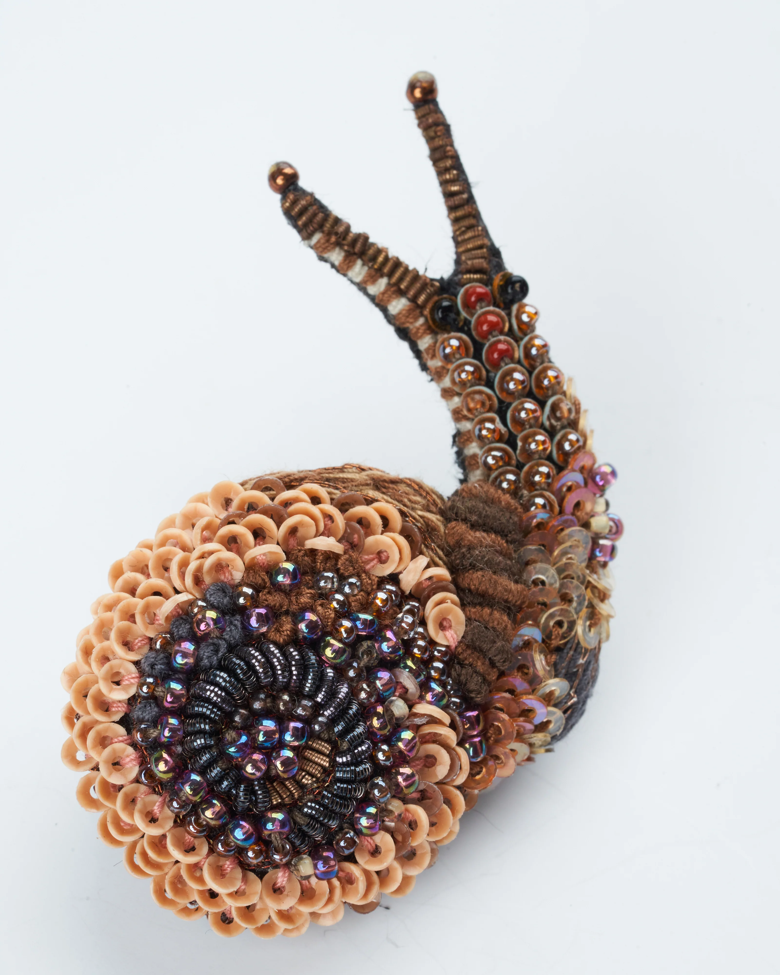 melting snail brooch pin - embroidery - Image 2