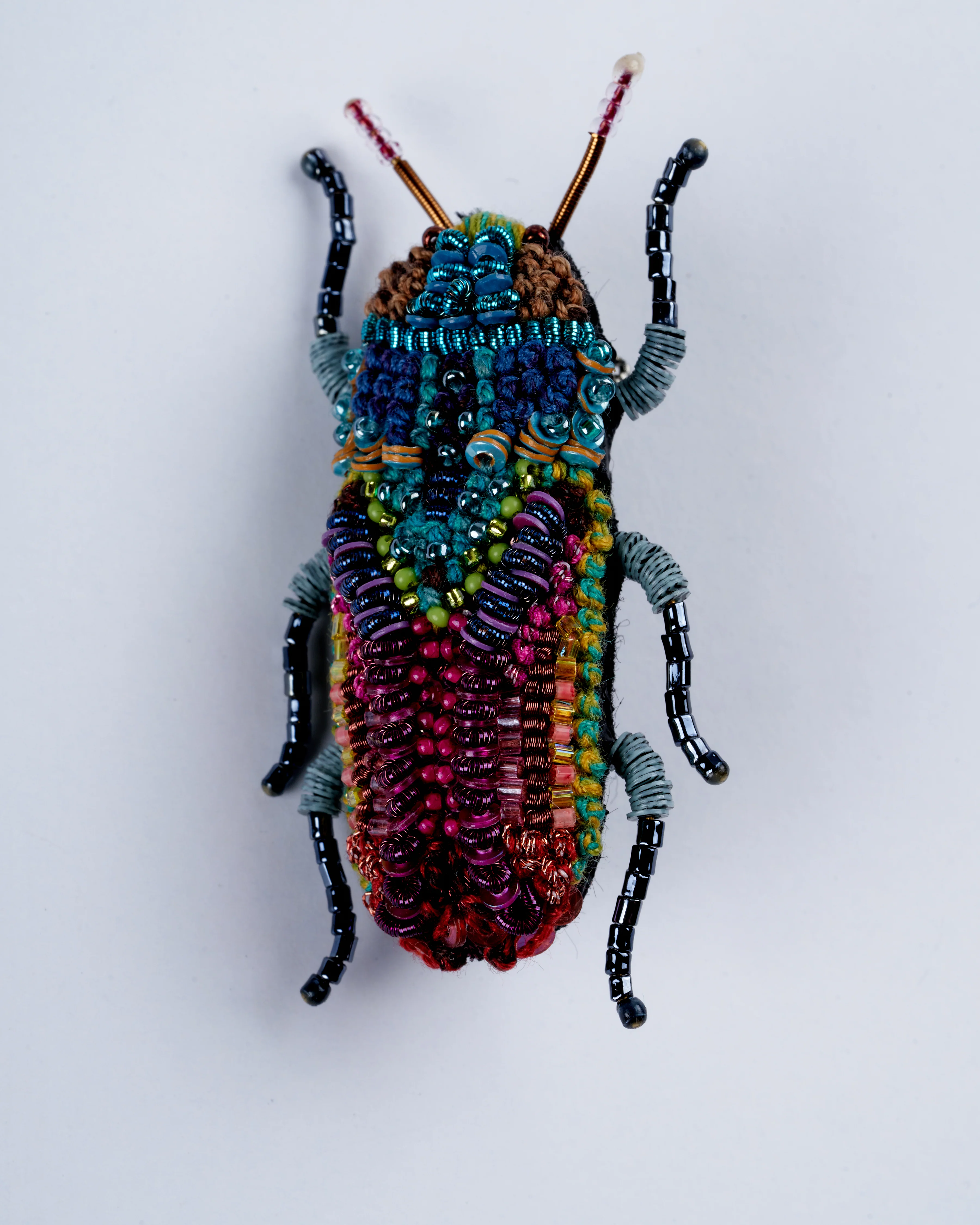 moroccan jewel beetle brooch - Image 2