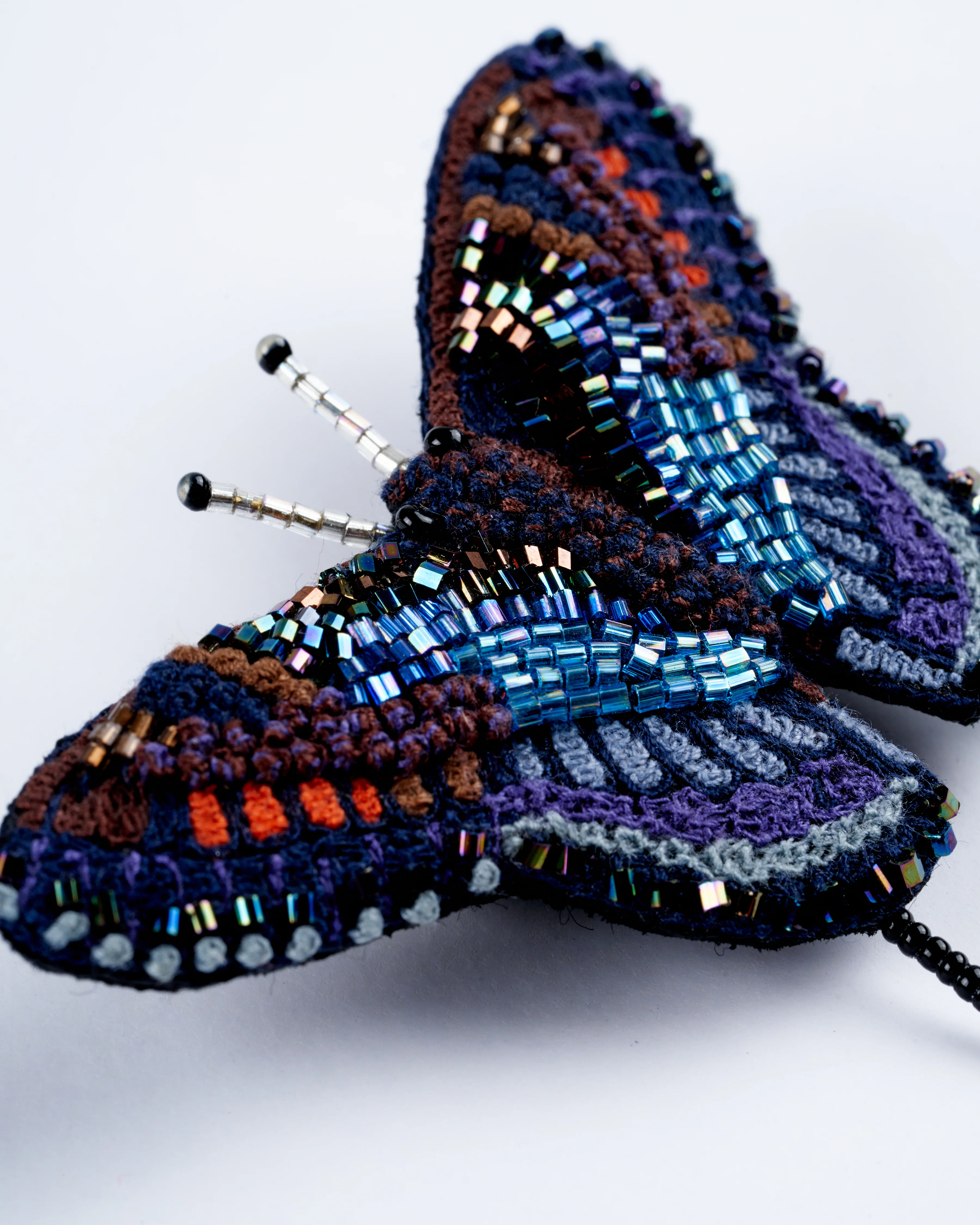 red spotted purple butterfly brooch - Image 3