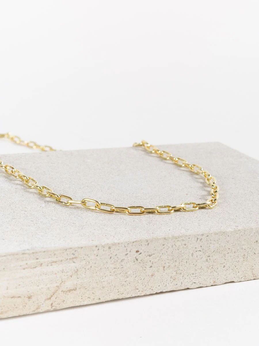 18k yellow gold heavy weight chain necklace - Image 3